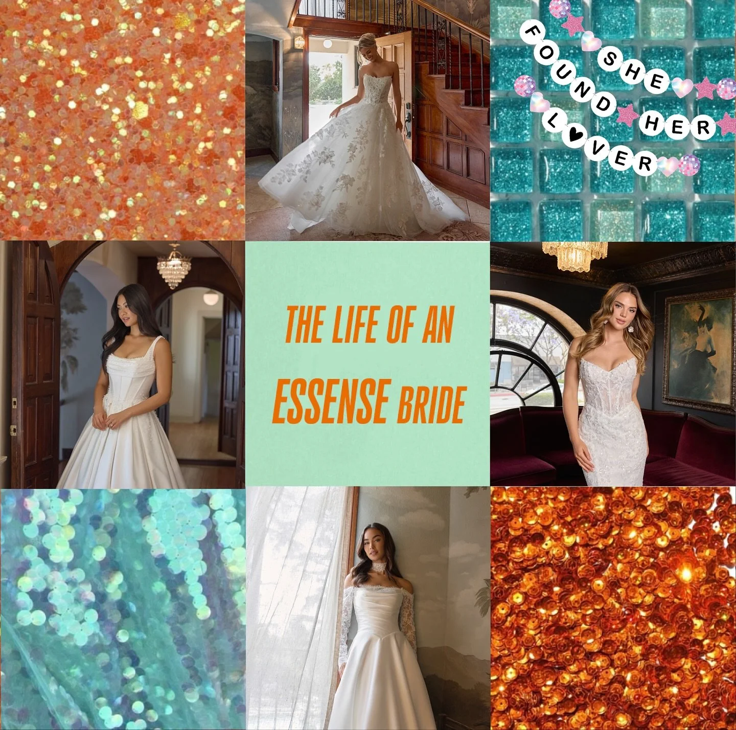 ✨The world is dancing to The Life of a Showgirl&mdash;and we&rsquo;re twirling right into The Life of an Essense Bride!✨ It&rsquo;s a good day for a little shimmer, sparkle, and show-stopping style.&thinsp;&thinsp;
&thinsp;&thinsp;
While you&rsquo;ve