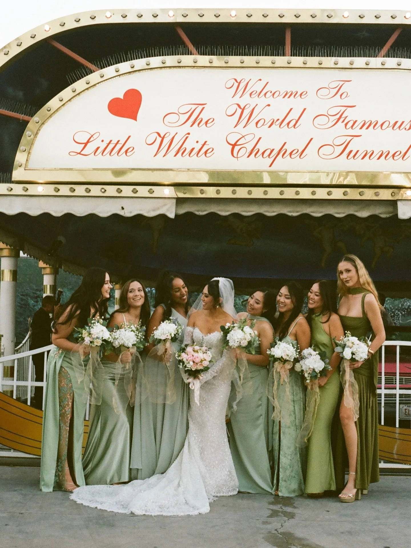 Vegas lights, chapel vows, and her forever girls by her side 💍✨&thinsp;
&thinsp;
#blushbridalcouture #sayyestothedress #2026bride #blushbride #realbride