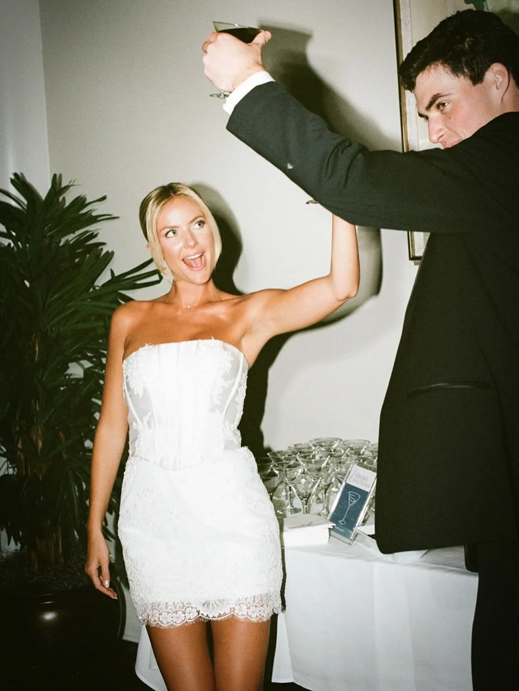 The party starts the moment she walks in. ✨&thinsp;Esme by @untamedpetals &mdash; the ultimate bridal mini made for champagne toasts, late night dancing, and unforgettable wedding moments. 🥂&thinsp;
&thinsp;
Come try it on now at Blush Bridal Coutur