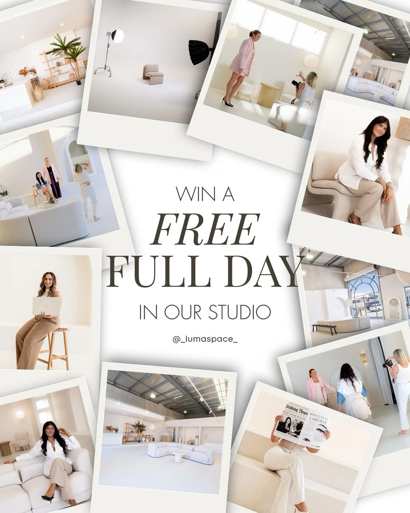 You know the drill! 
Like, tag a friend &amp; share this post for your chance to win a full day studio hire at Luma! 
Competition closes sept 15th
One tag equals one entry. Unlimited entries so get tagging!