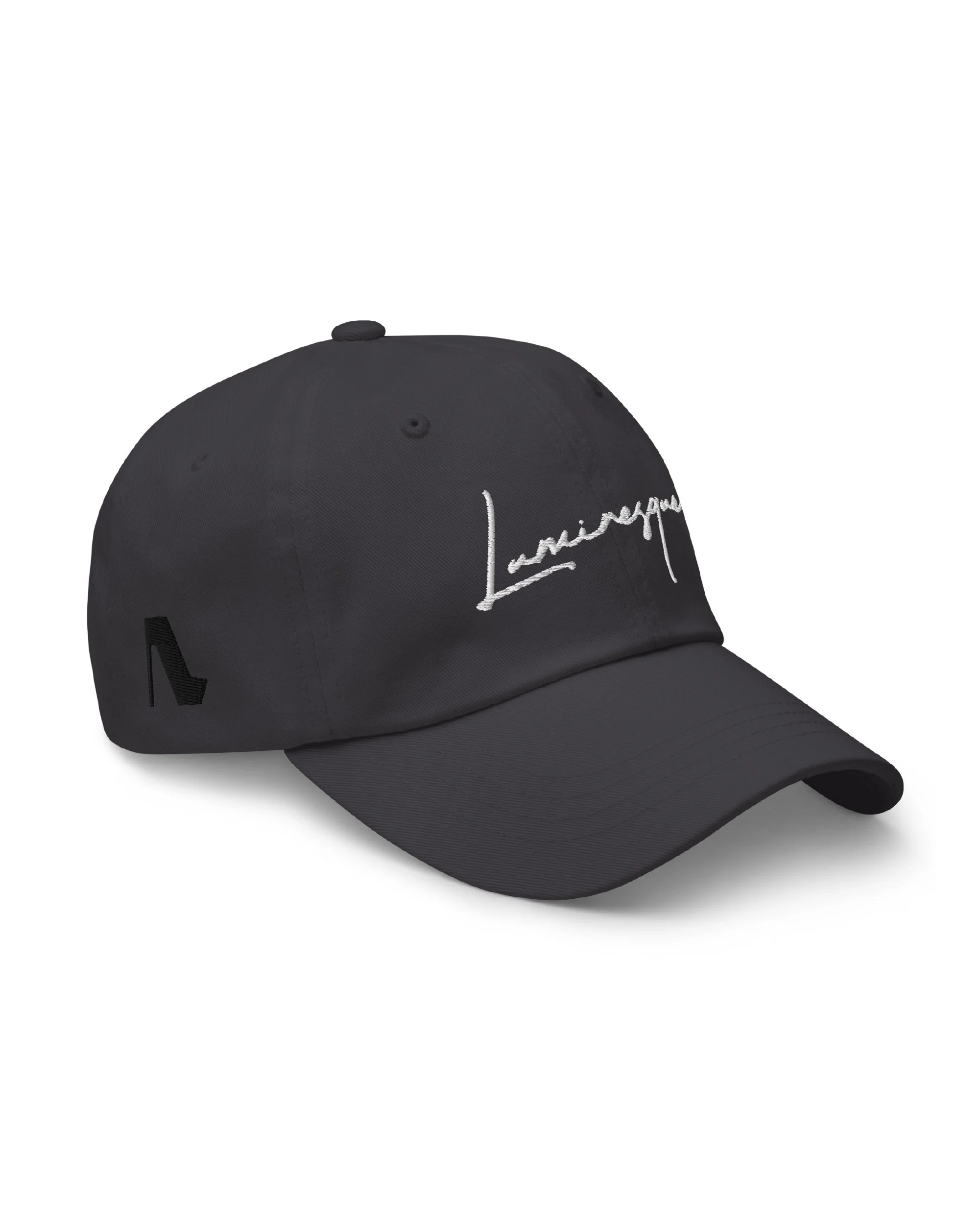 LUMINESQUE - Dark Grey Embroidered Script Ball Cap