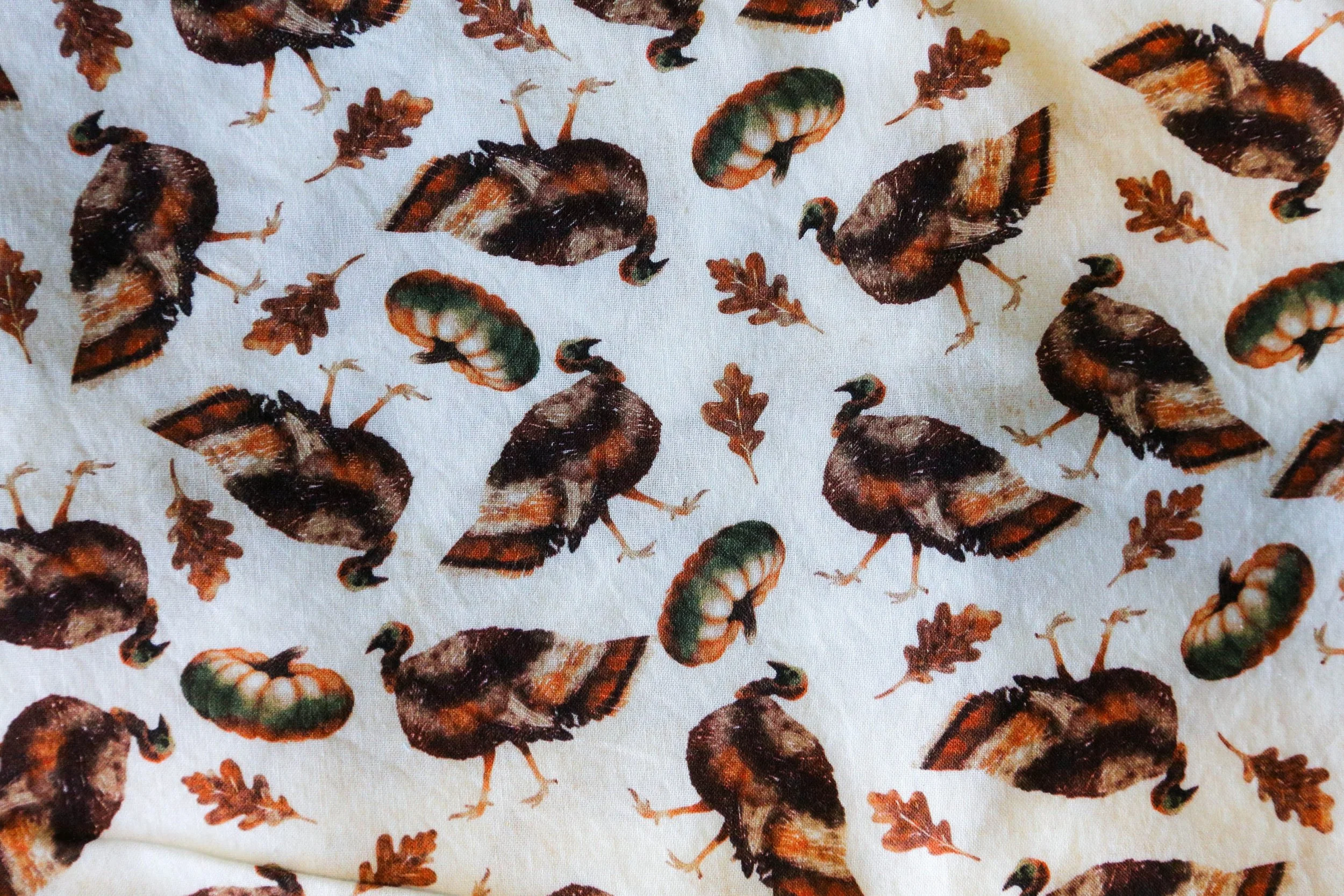 Turkeys and Leaves