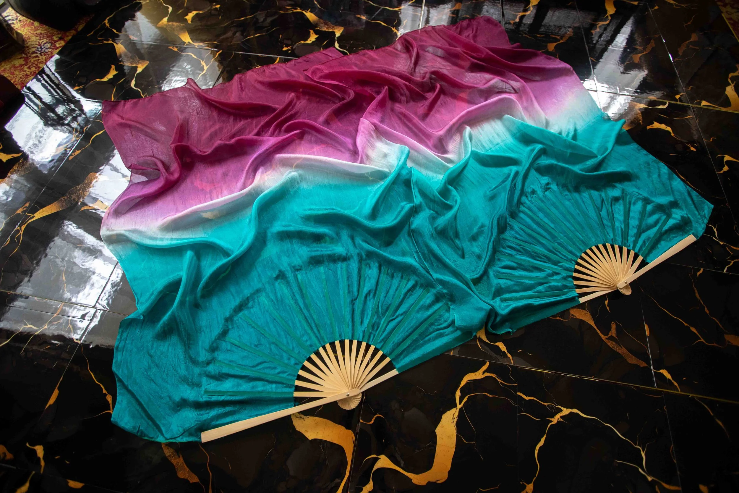 Sanguine Siren- Silk Flow Fans