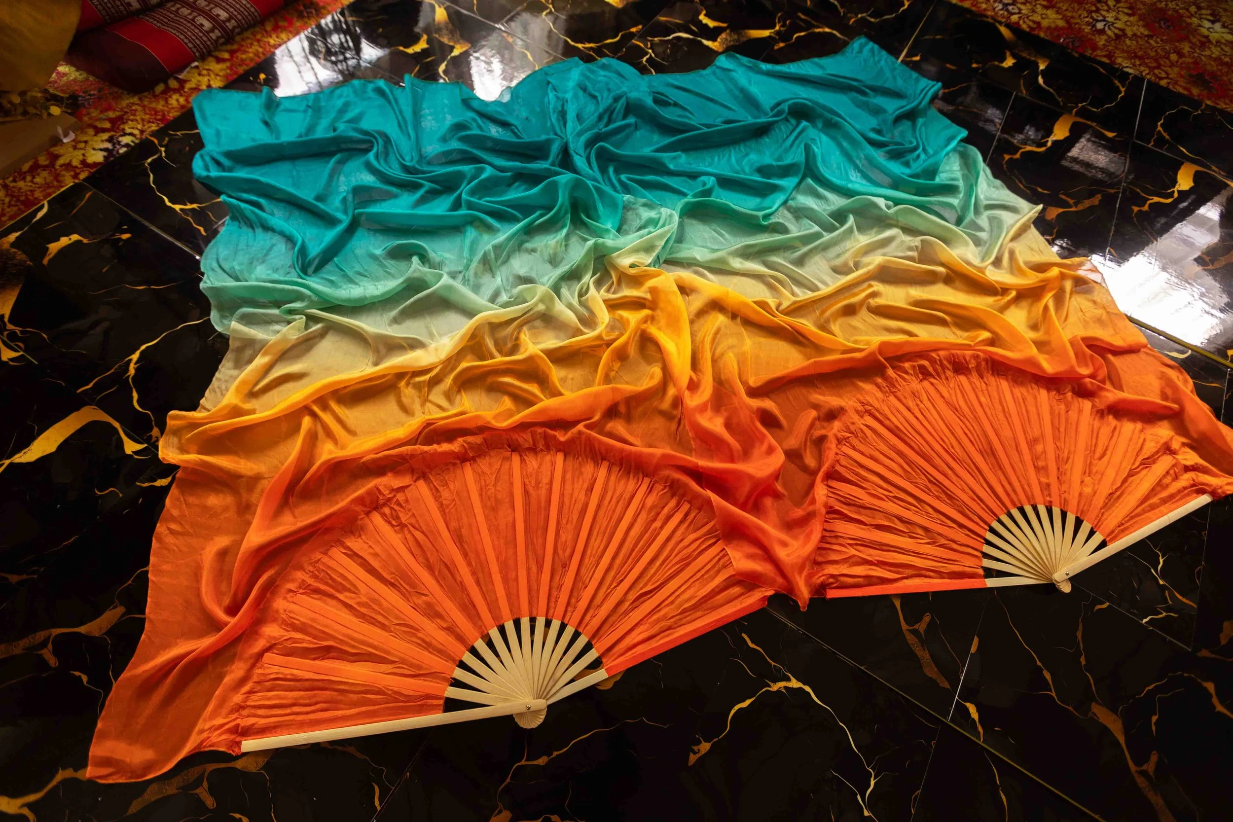 Foxes Den - Priestess Size Silk Flow Fans