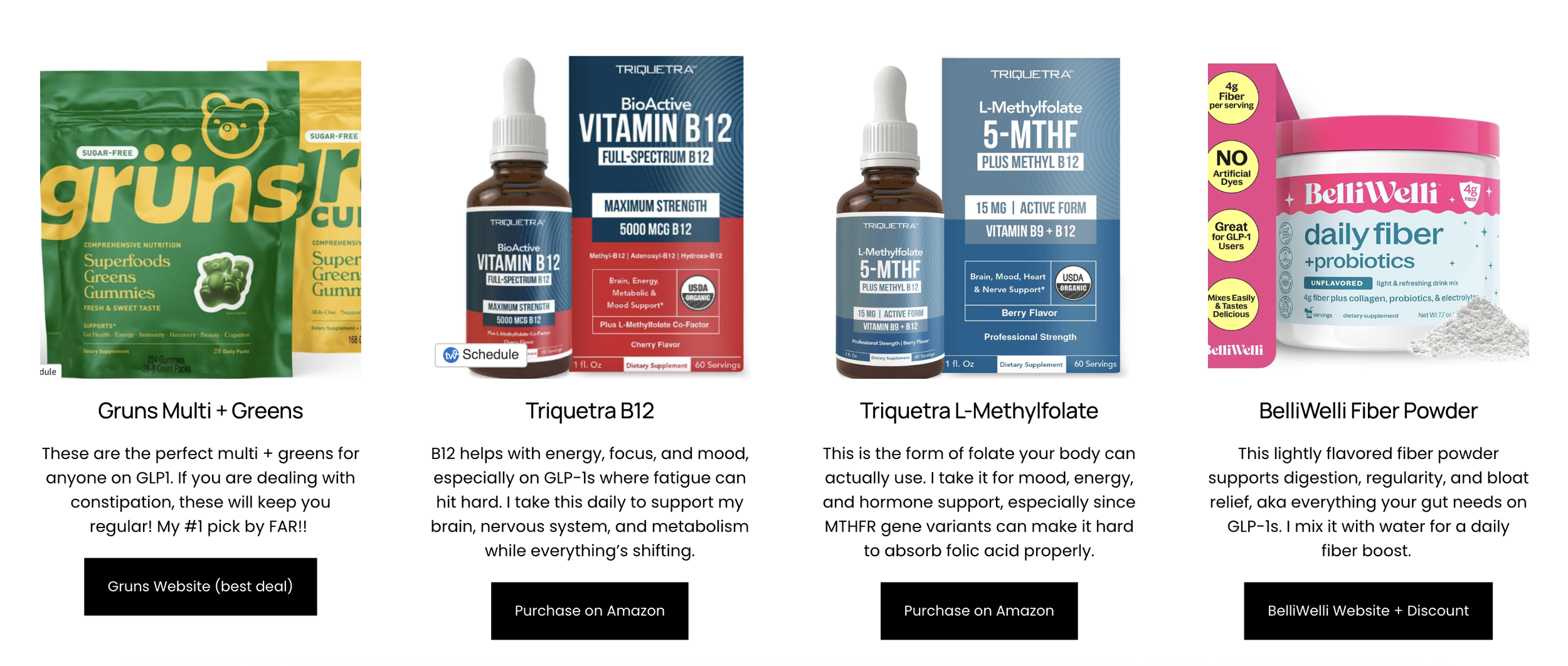 supplements for GLP1