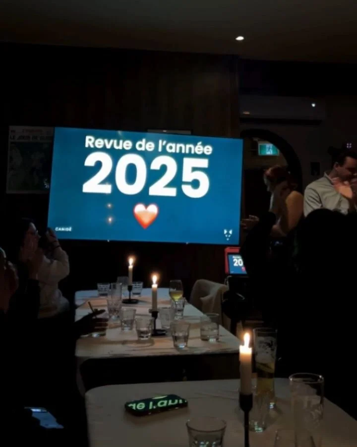 Derni&egrave;rement chez Canid&eacute;:

-La pr&eacute;sentation de la revue de l&rsquo;ann&eacute;e 2025 &agrave; notre party de No&euml;l 🎄
-Le brunch de marketing d&rsquo;influence avec plusieurs de nos clients, dont @sportsexperts 
-Le plus beau