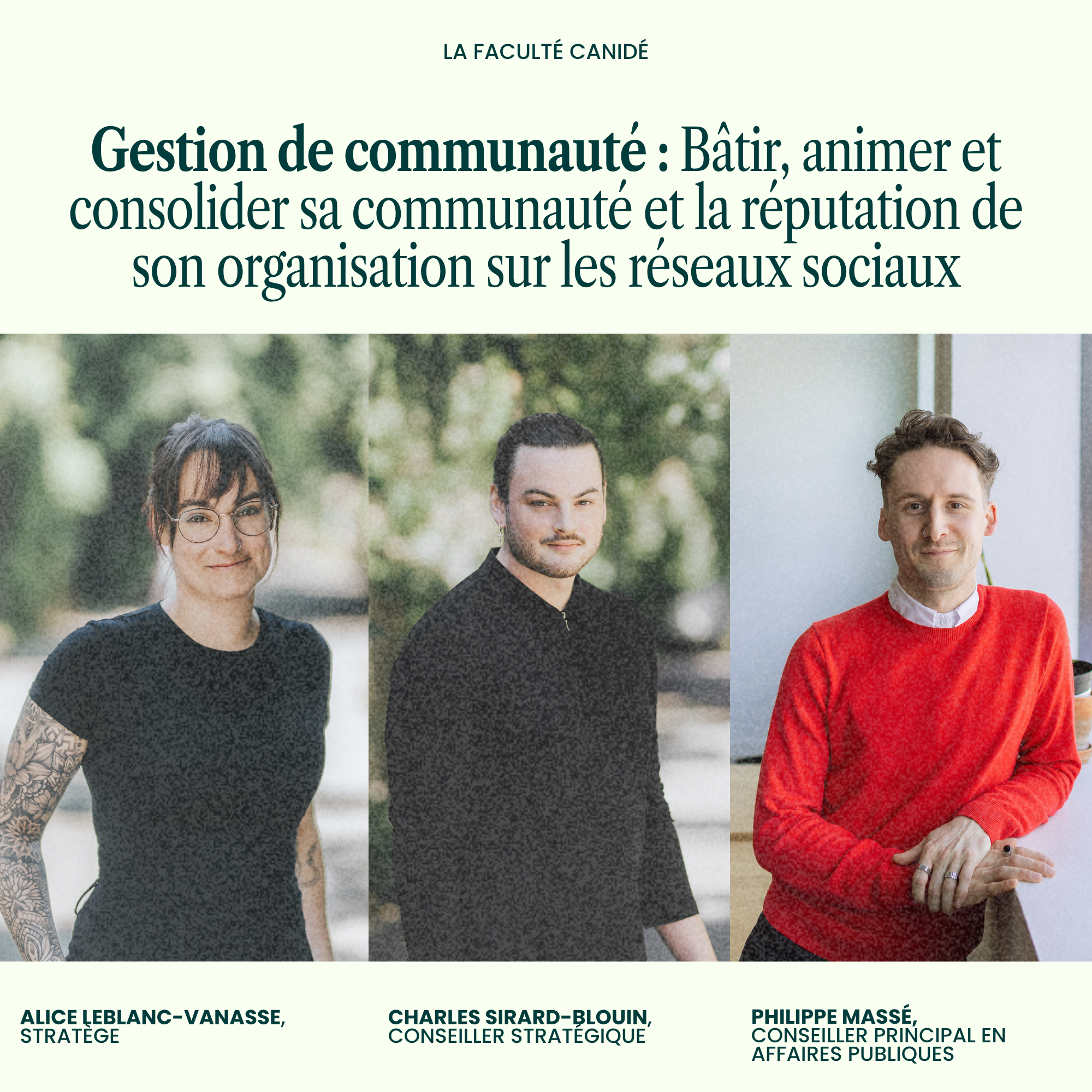 Gestion de communauté : Bâtir, animer et consolider sa communauté et la réputation de son organisation sur les réseaux sociaux