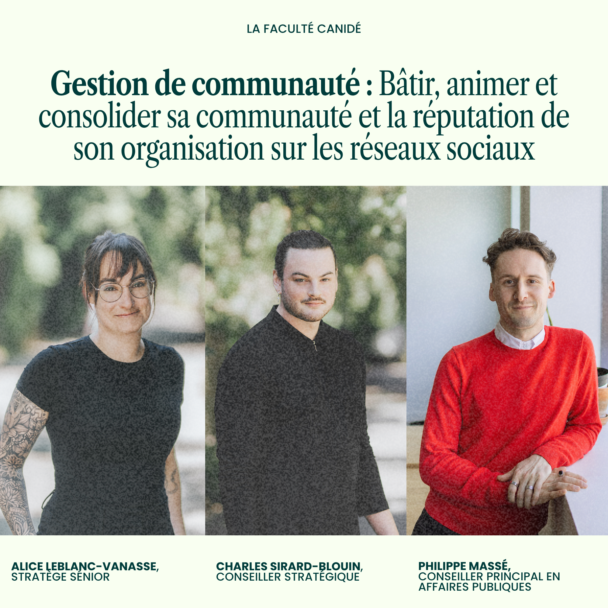 Gestion de communauté : Bâtir, animer et consolider sa communauté et la réputation de son organisation sur les réseaux sociaux