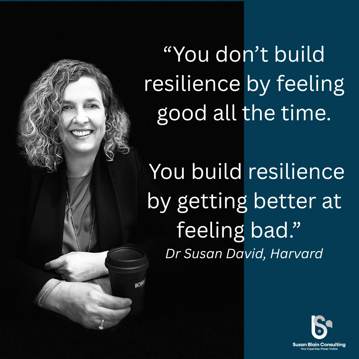 Building resilience by getting better at feeling bad