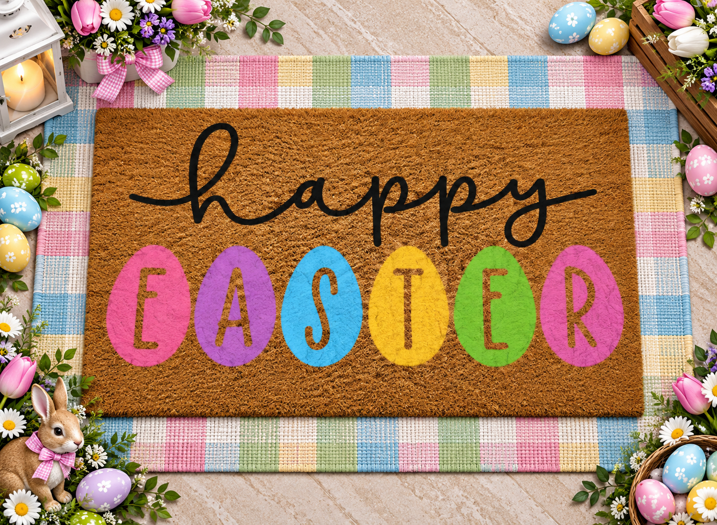 happy Easter eggs