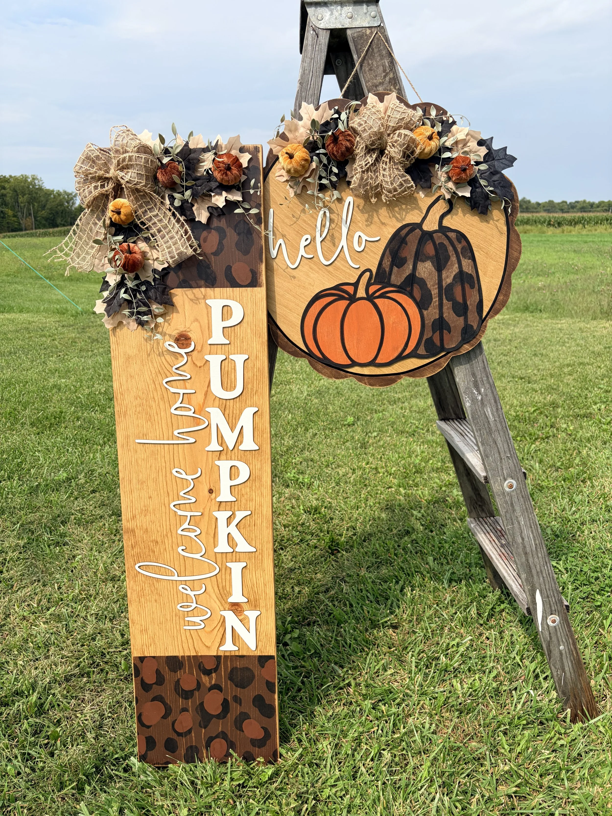 dark cheetah print pumpkin