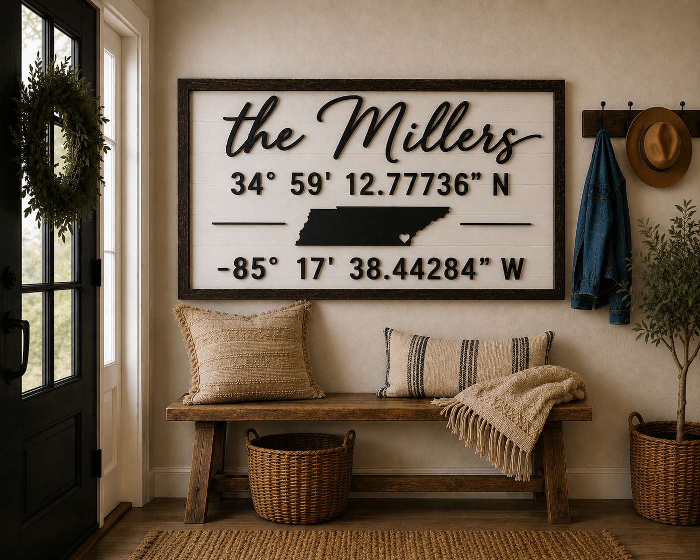 family name coordinates