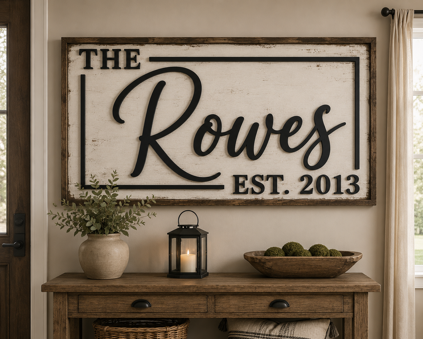 family last name sign