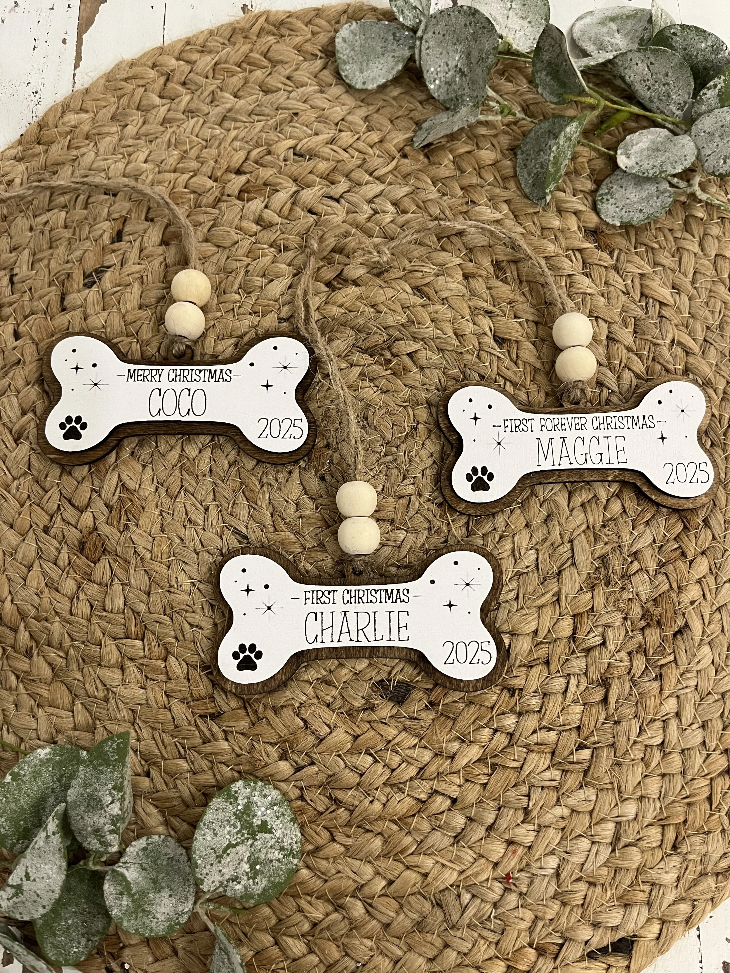 dog bone ornament