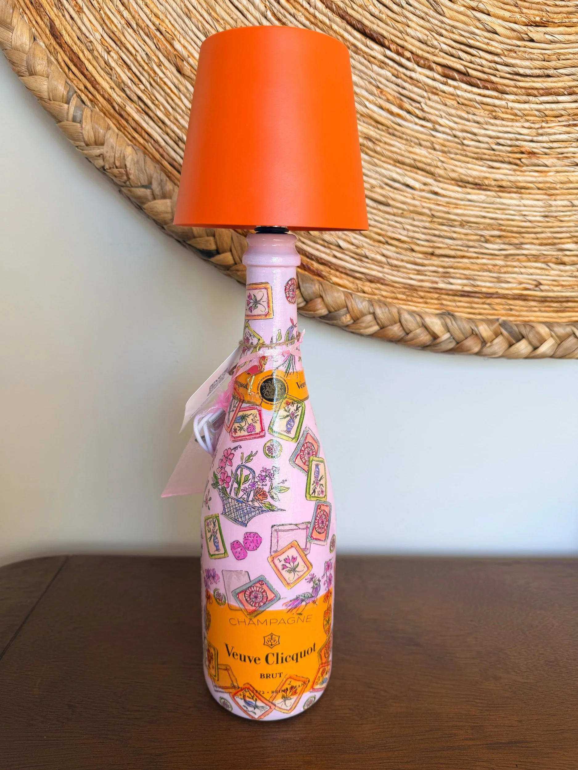 Bird Bam Pink Champagne Lamp