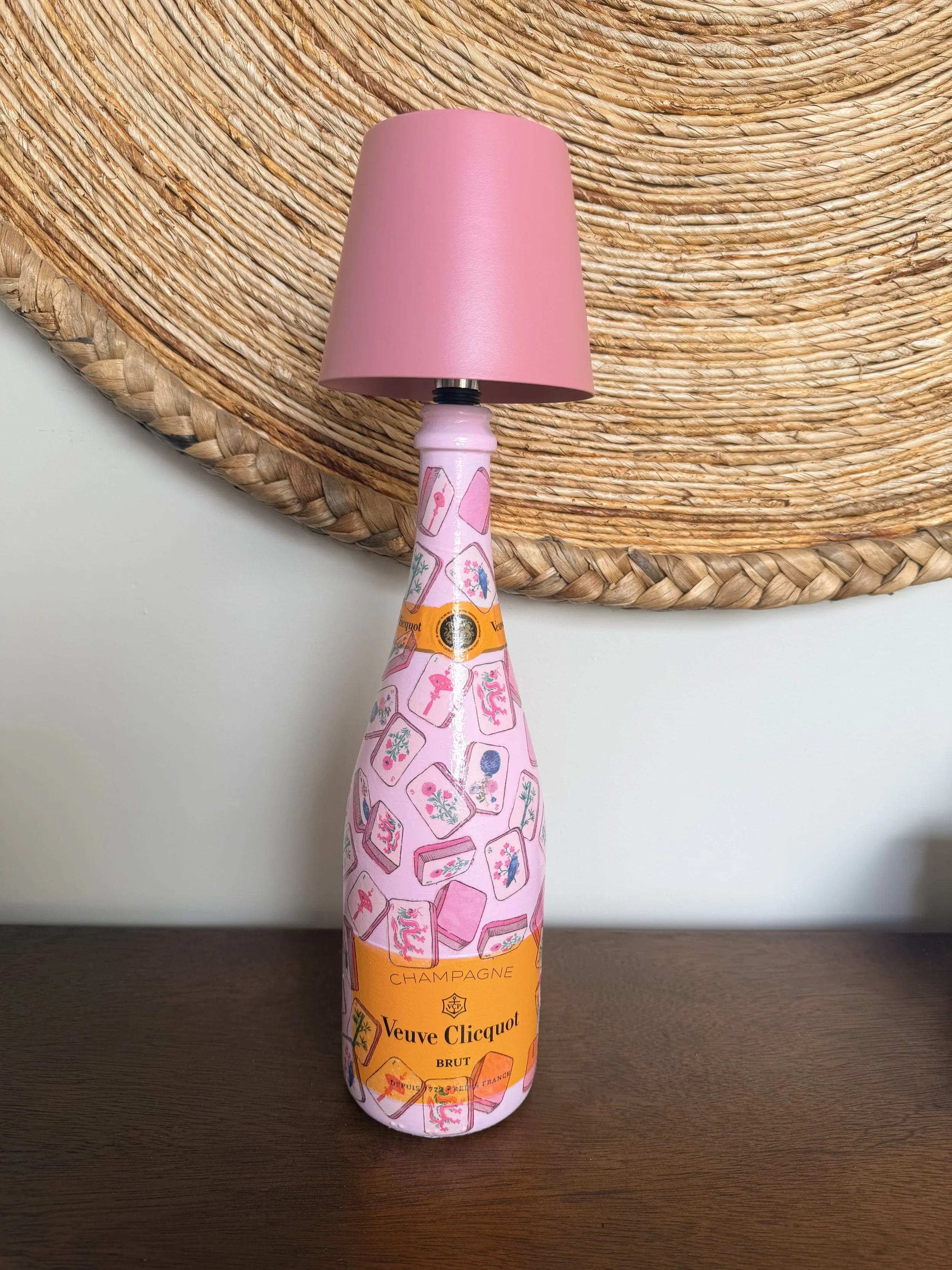 Blush Mahjong Champagne Lamp