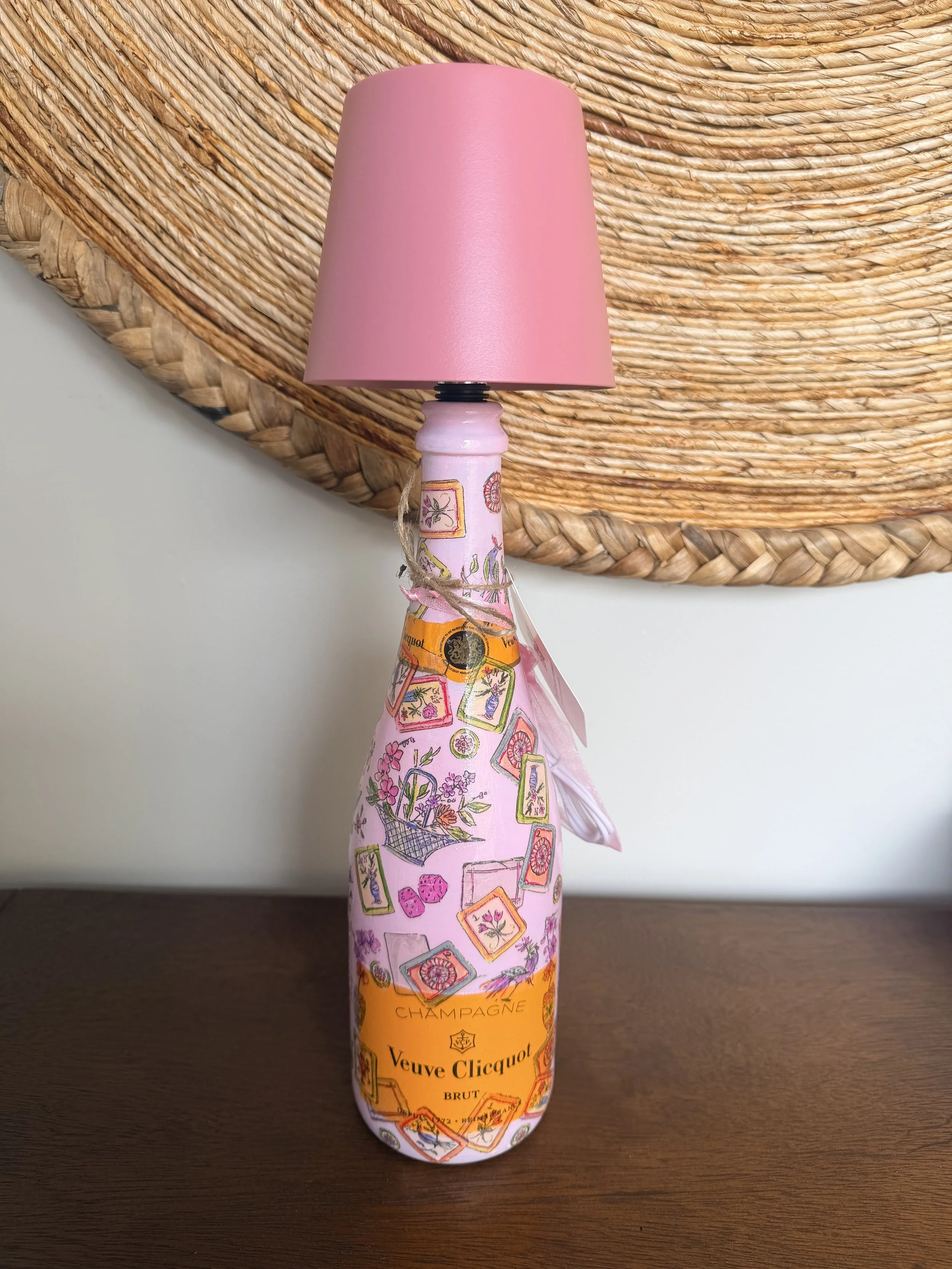 Bird Bam Pink Champagne Lamp