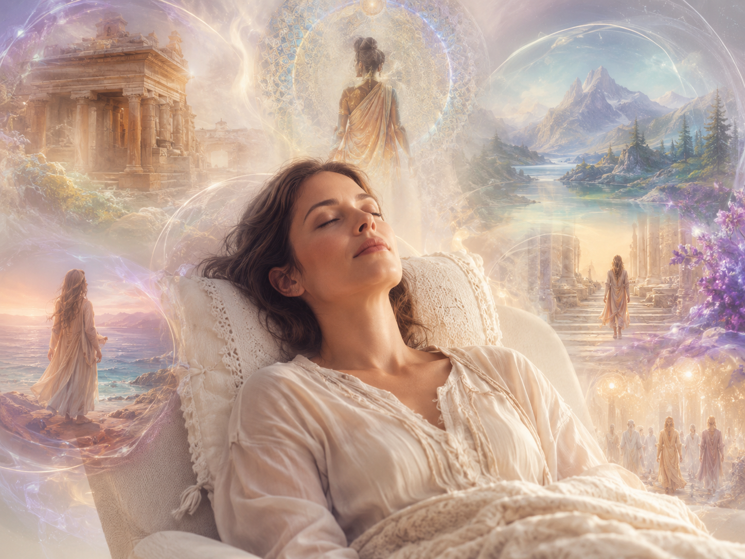A woman and past life regression