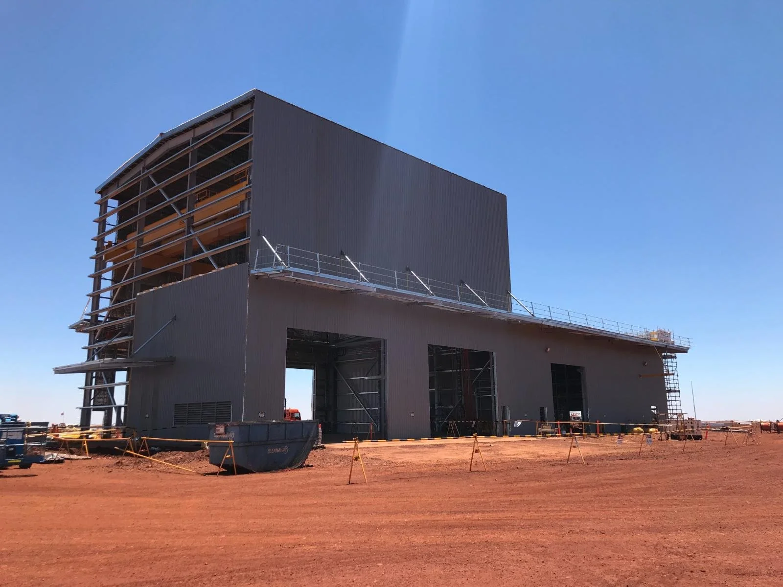 Commercial mining roofing project by TRSWA