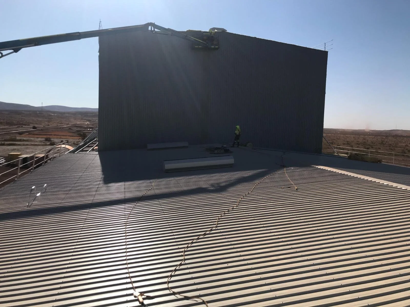 Commercial mining roofing project by TRSWA