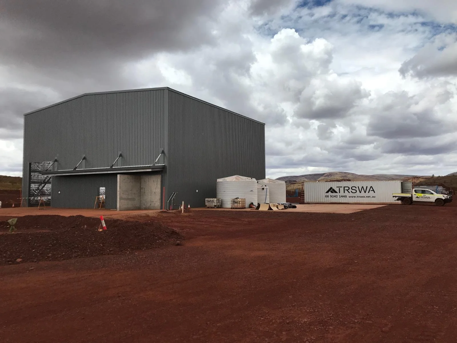 Commercial mining roofing project by TRSWA