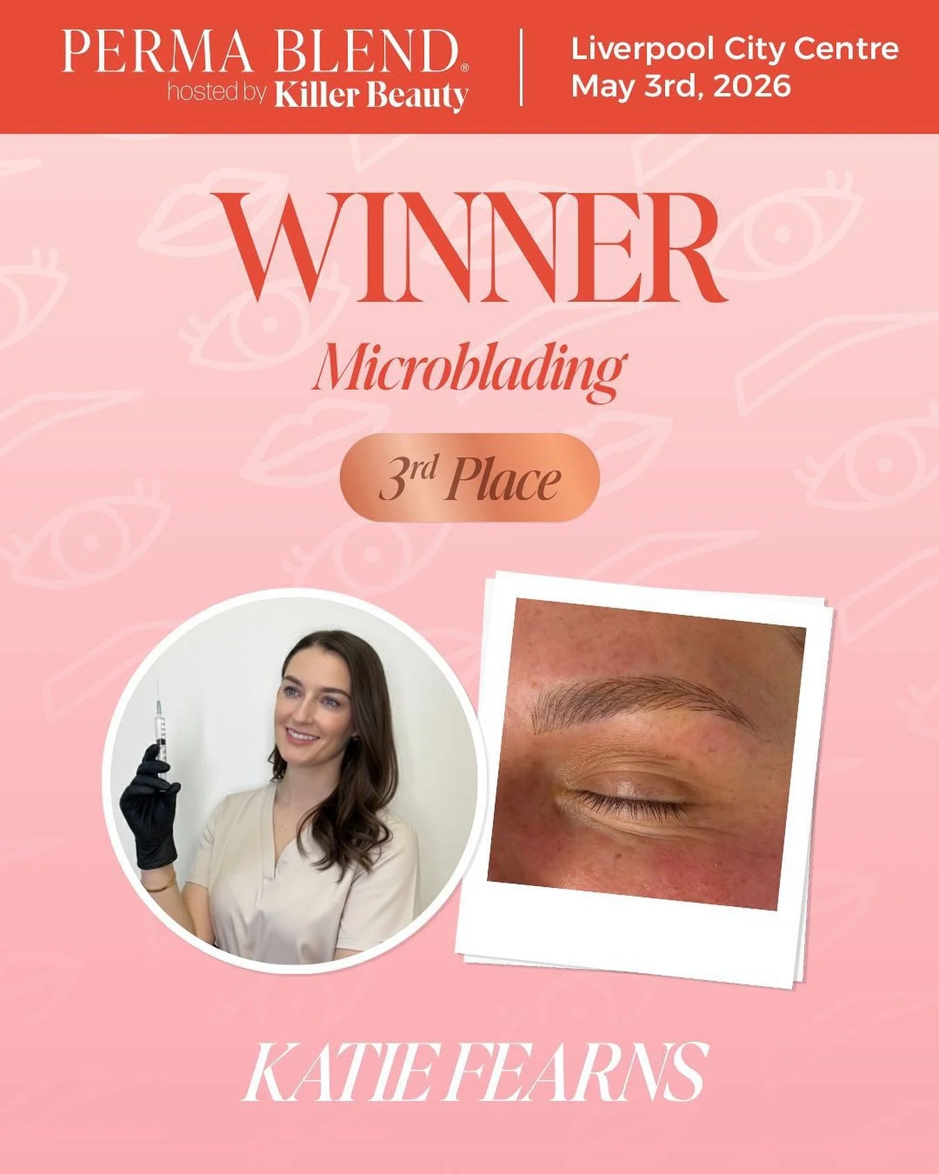 🌟3rd place in the microblading pro category at the @permablend_pigments x @killerbeautypmu championships 

Such an honour to have placed in this category, as a lot of you know microblading is my bread and butter, and I love it!! 

Thank you to the j
