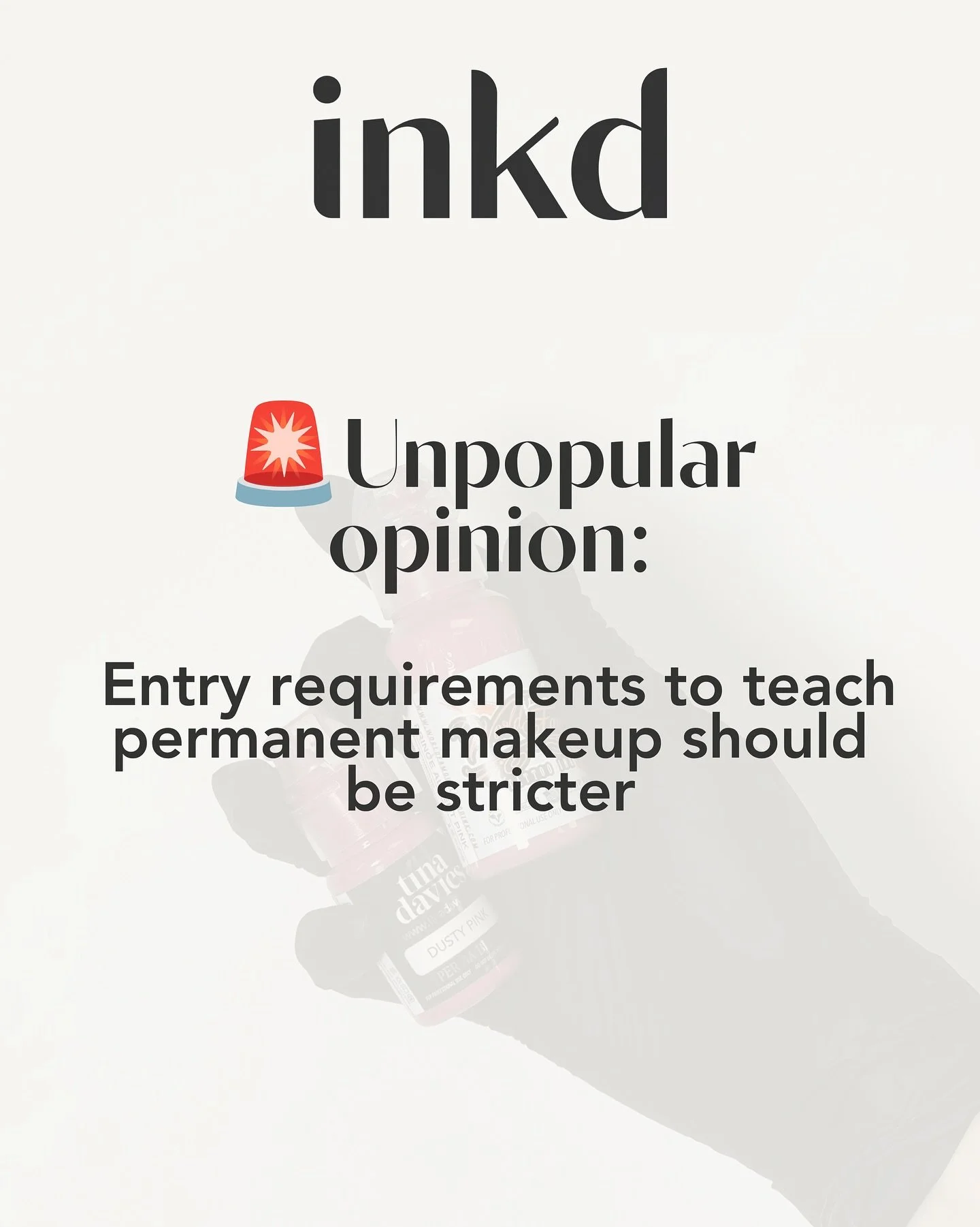 I know this will divide opinion, but here goes 👀

I think the PMU industry has made becoming an educator too easy.👀

This isn&rsquo;t about gatekeeping. It isn&rsquo;t about stopping talented artists progressing. And it definitely isn&rsquo;t about