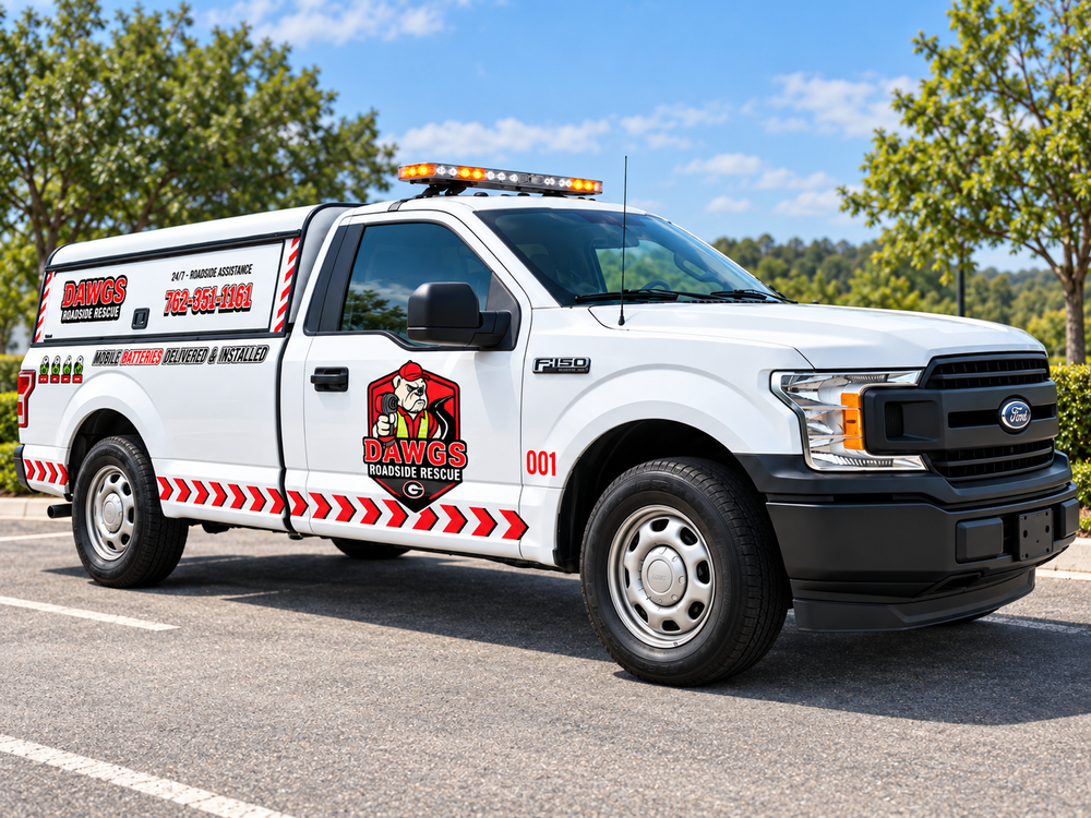 Dawgs Roadside Rescue service truck