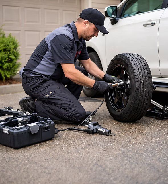 Mobile Tire Change in and near Athens