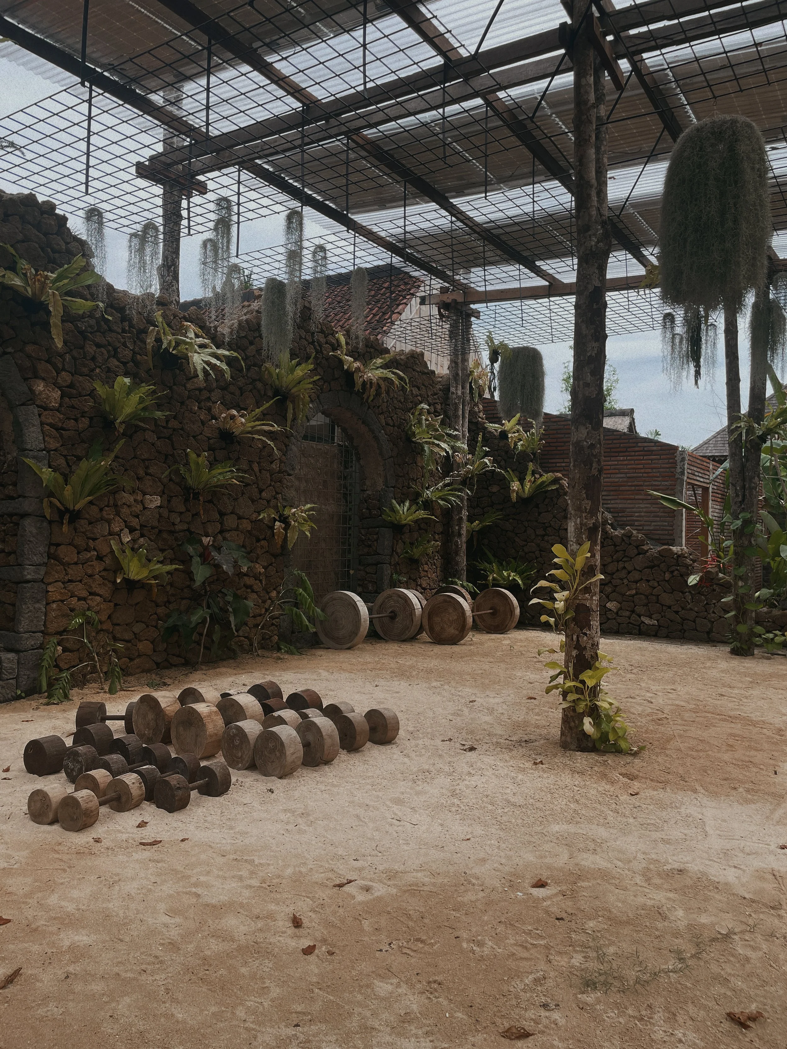 An image of the Jungle Gym at The Seed, in Candidasa Bali, Indonesia.