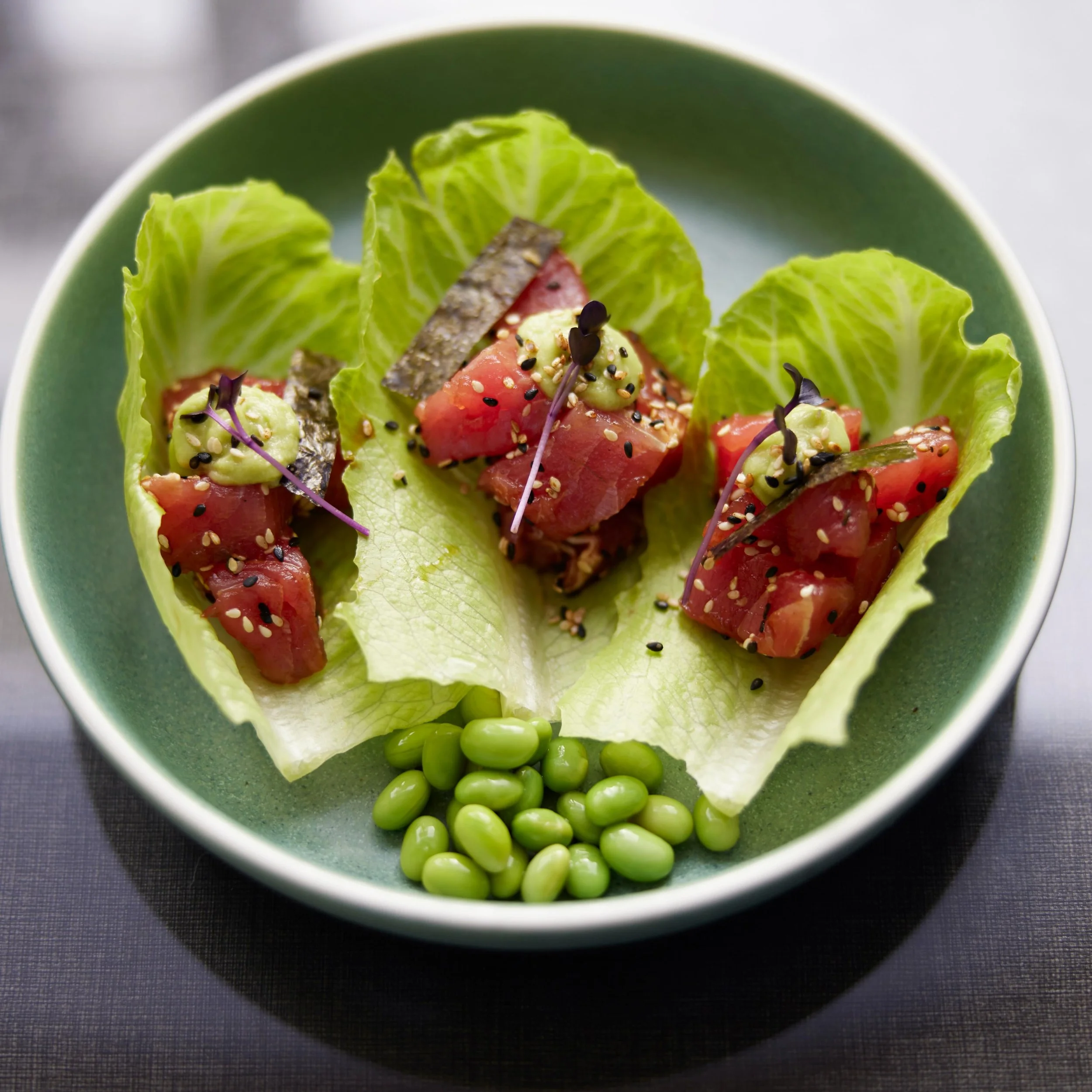 From our Signature Canap&eacute; Menu: Tuna Tartar&eacute;, avocado, wasabi, served on crisp baby gem lettuce cups. Let&rsquo;s start planning your next event. Link in bio
#cateringsydney #yachtlife #foodinsydney