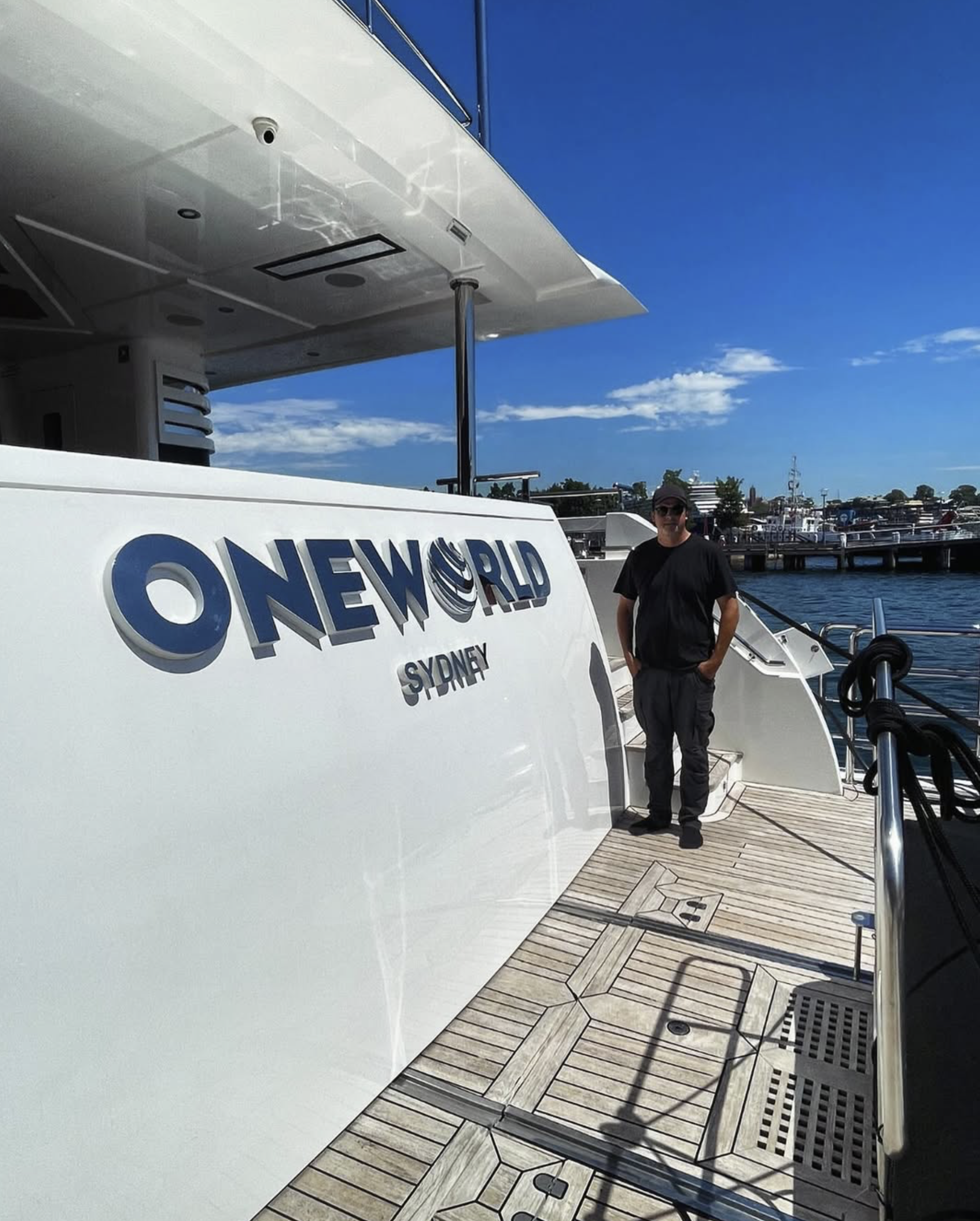 Super yacht Sydney harbour Oneworld