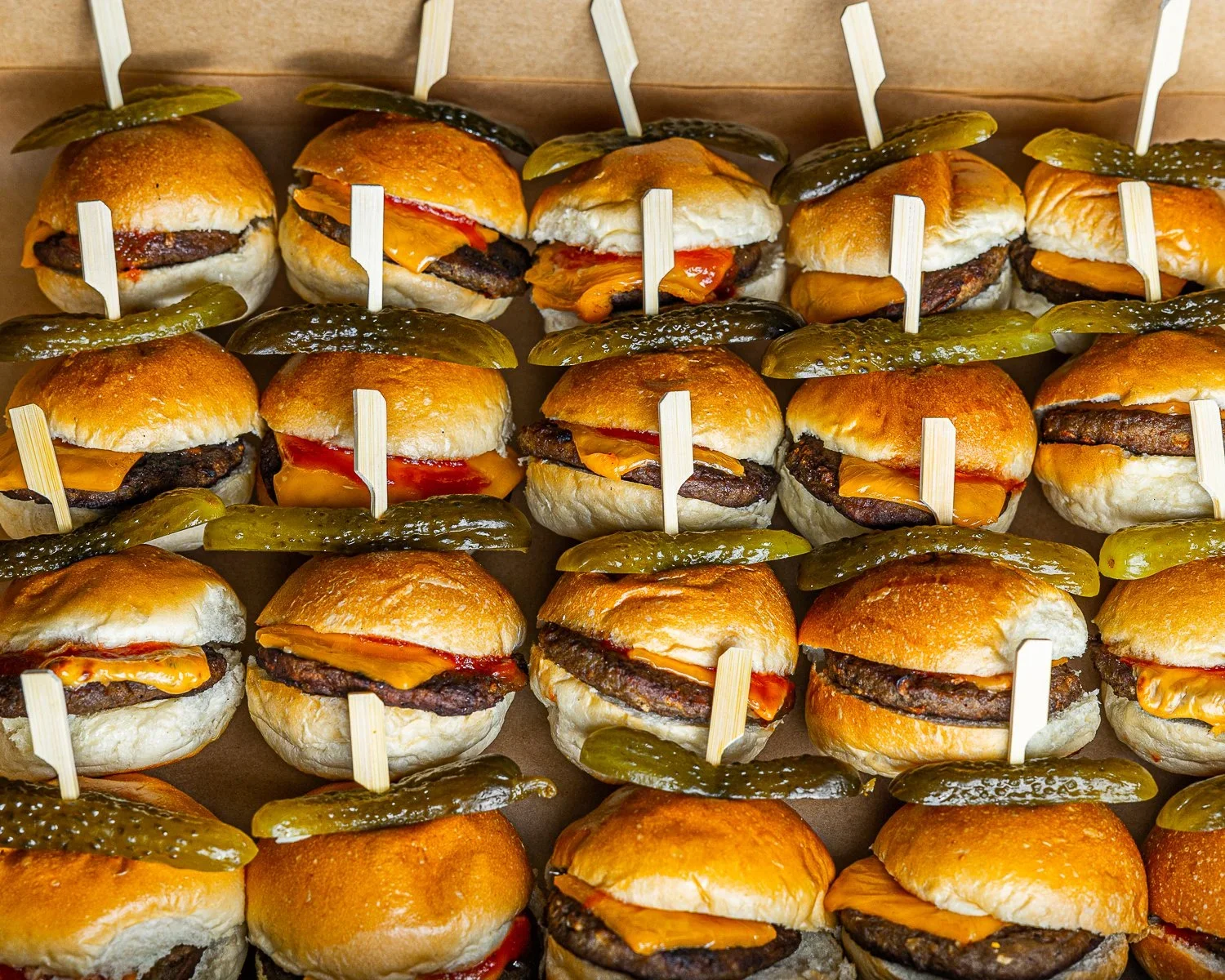 cheese burger sliders