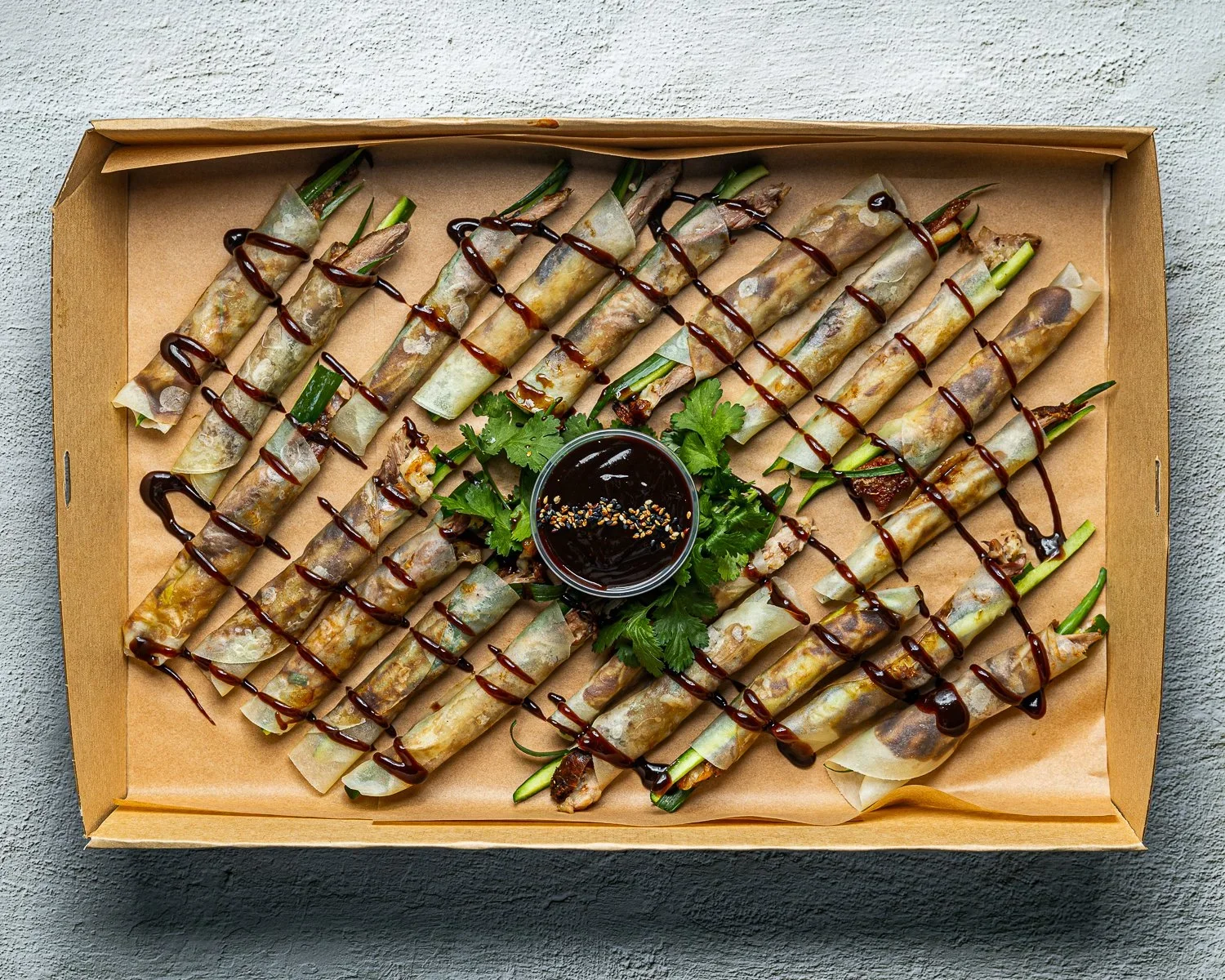 Duck pancakes