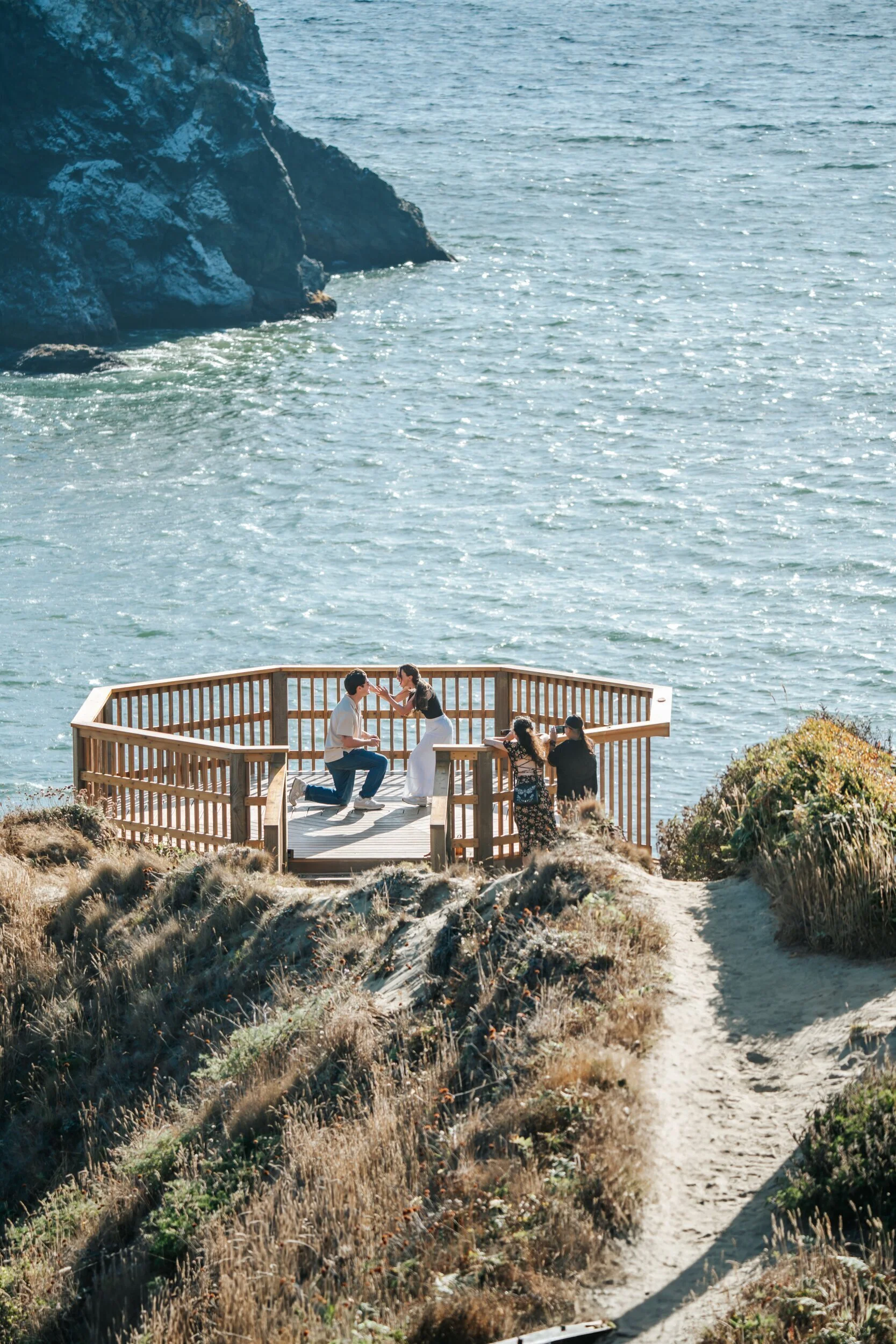Secret proposal photographed in Trinidad, California by Humboldt County photographer, Tex Kelly