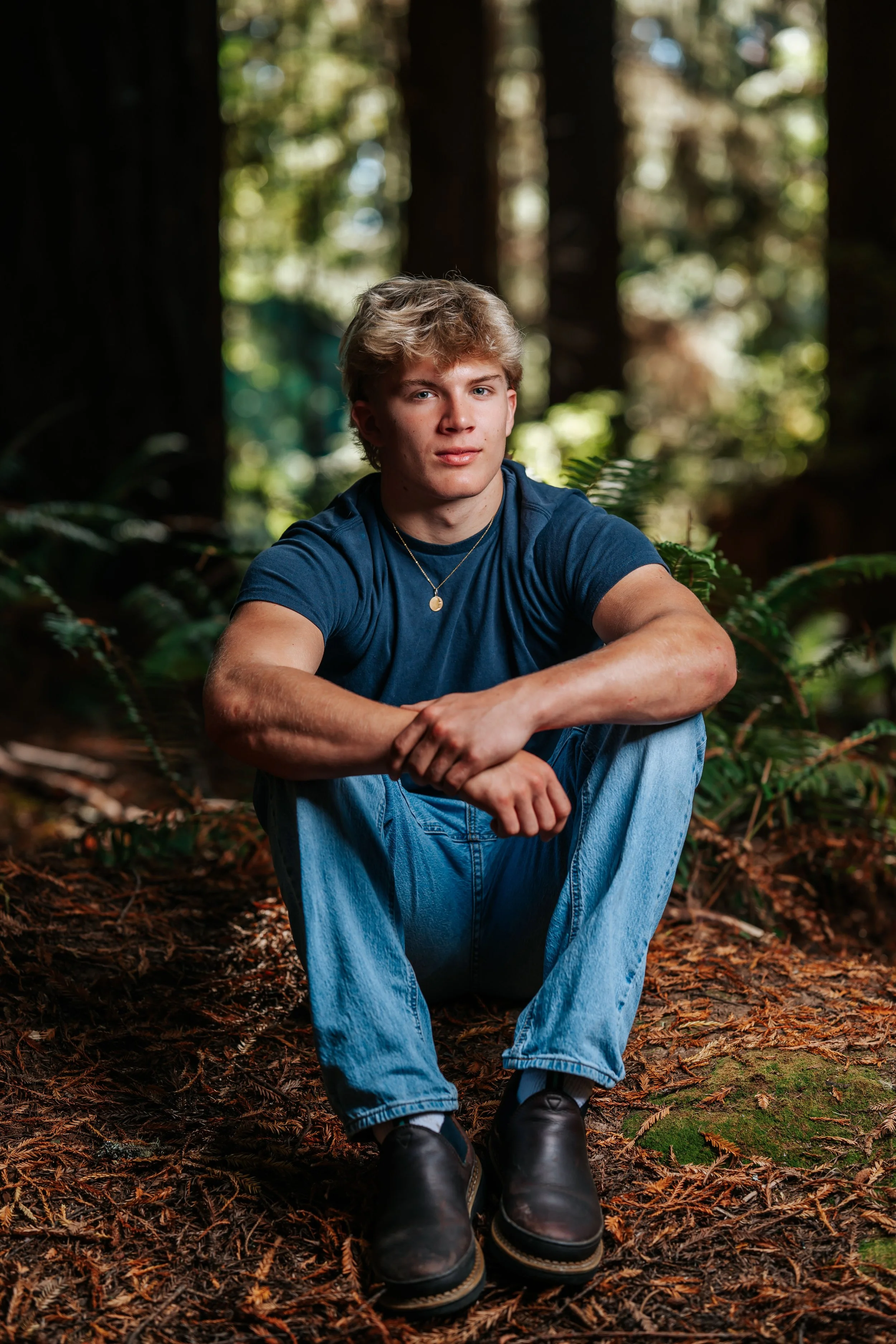 Senior portrait photography session in the Humboldt County redwoods by Tex Kelly Productions