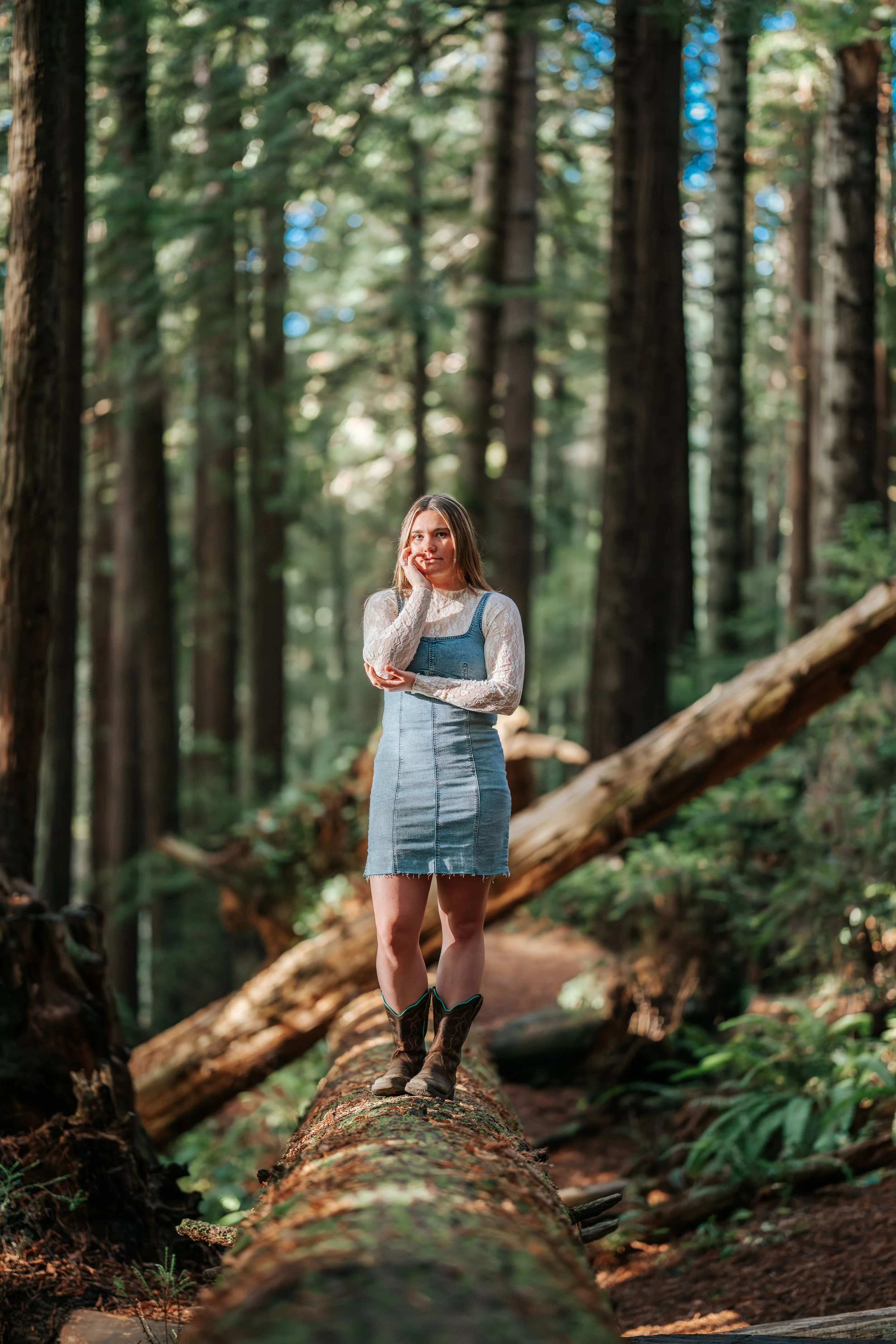 Senior Portraits in the Redwoods of Humboldt County by Tex Kelly