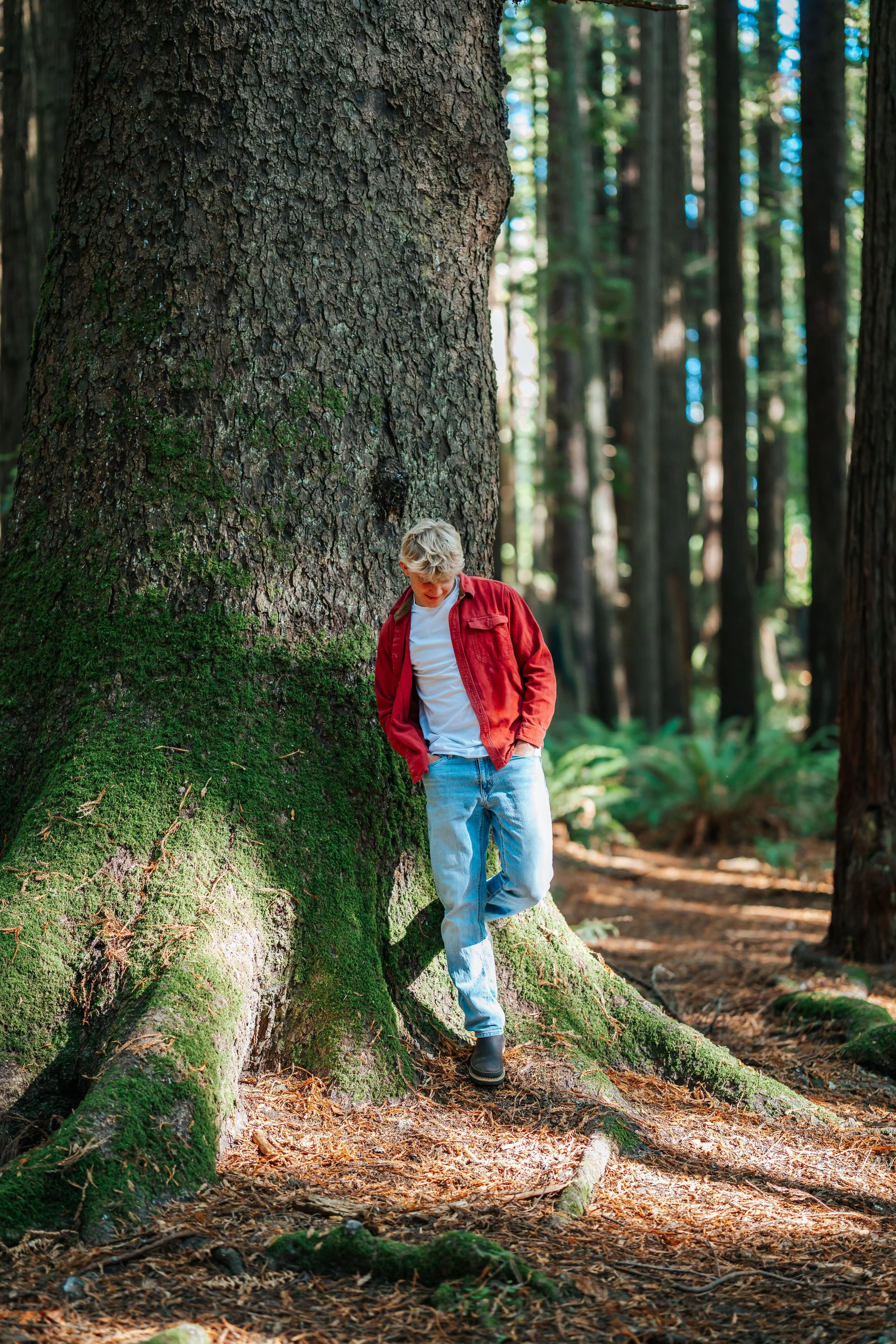 Humboldt County Senior Grad photos in the Redwoods by Tex Kelly