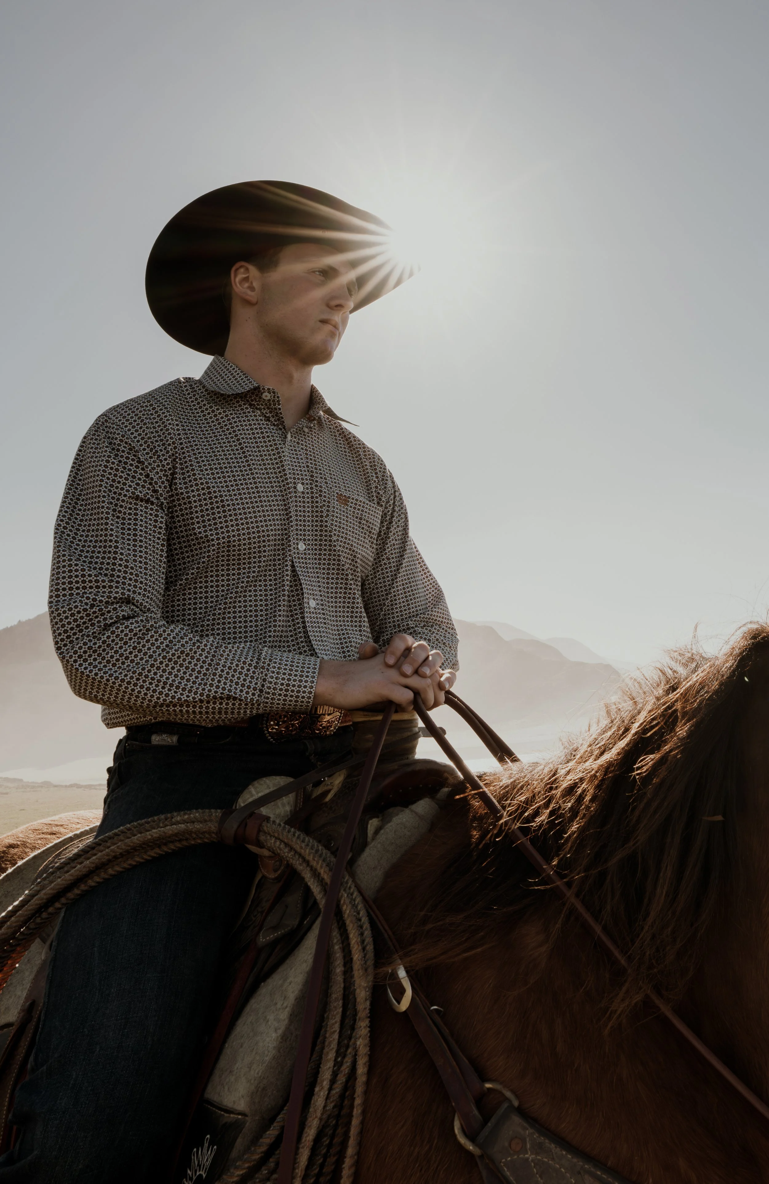 Cinematic senior portraits by Tex Kelly in historic Ferndale California Humboldt County