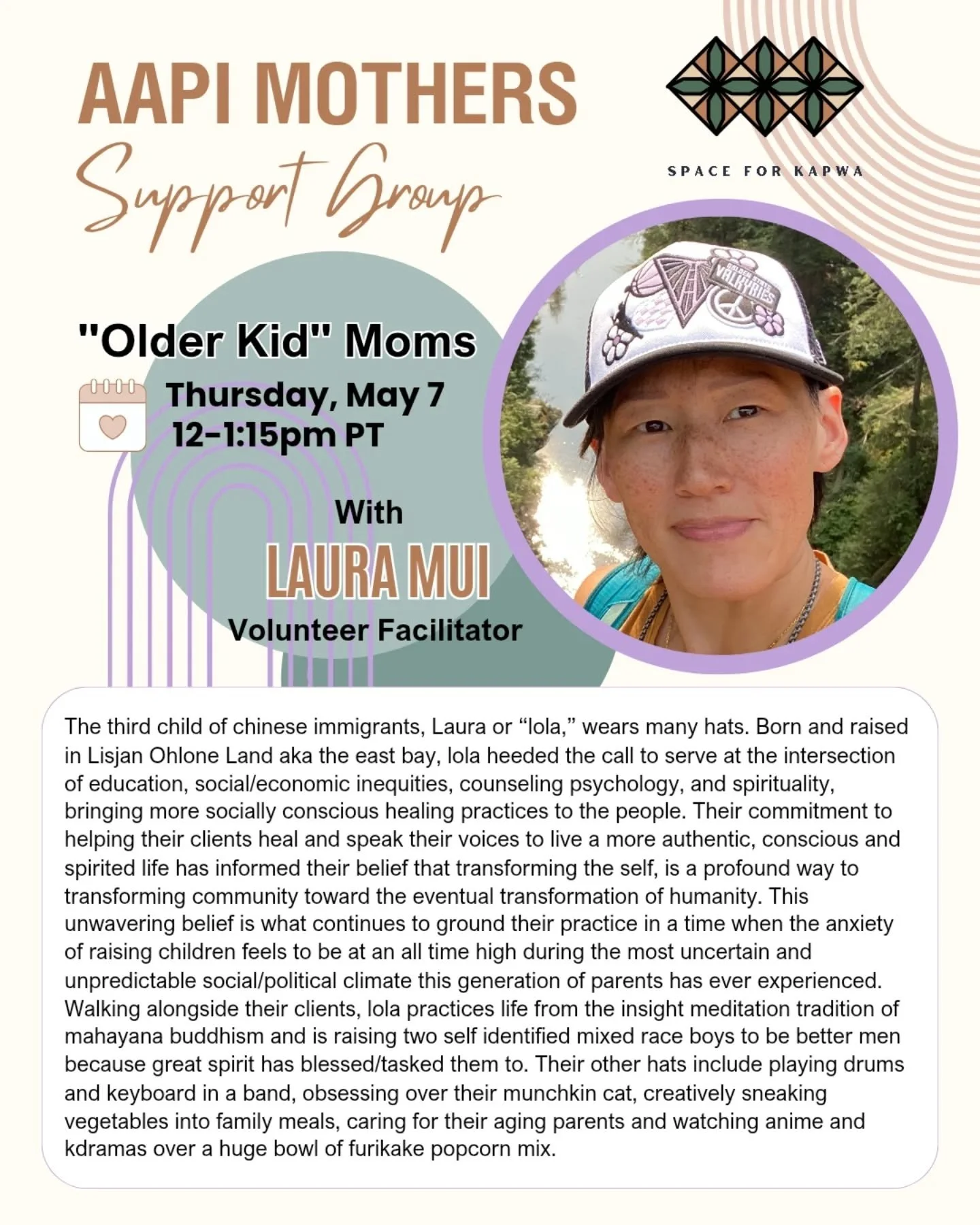 The need for affinity-based community doesn&rsquo;t magically come to an end when your kid turns two. And that&rsquo;s why our AAPI Mothers Support Group has an &ldquo;older kid moms&rdquo; focus once a month, to keep holding space for connective con