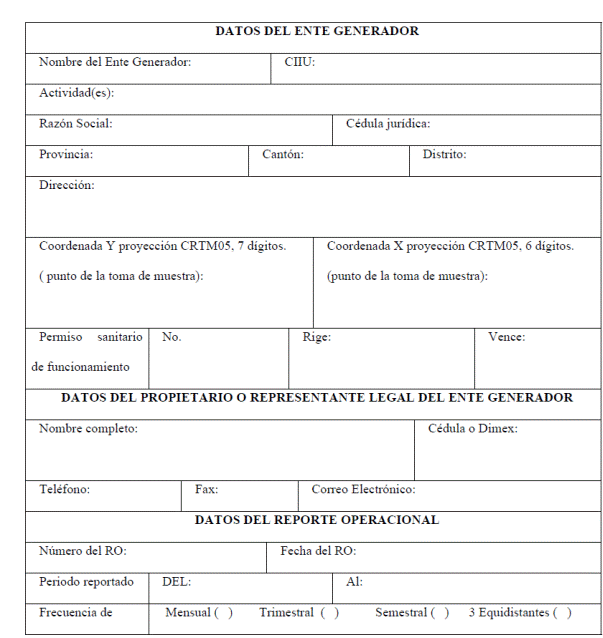 Elaboración de Reportes Operacionales y atención de órdenes sanitarias