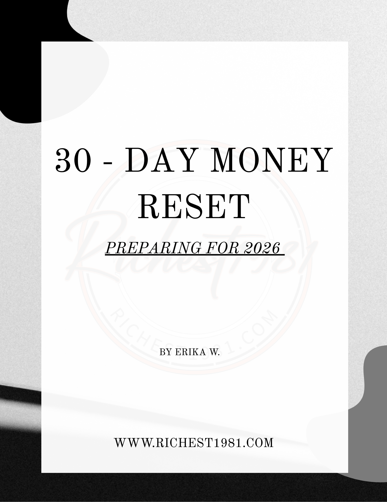 30 - Day Money Reset
