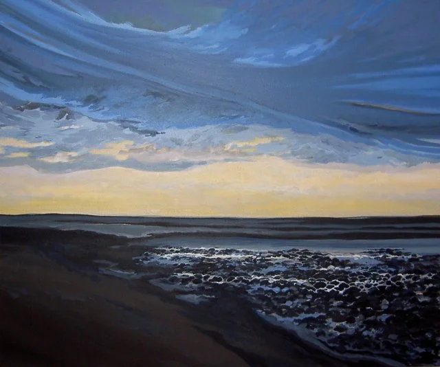 WALES, Borth Beach, 24"x36"/SOLD