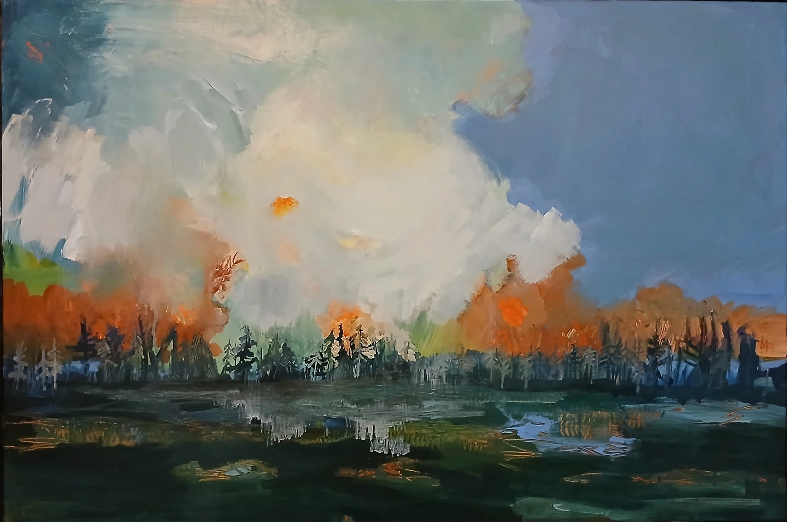 Raining on Fire (6), 24"x36"