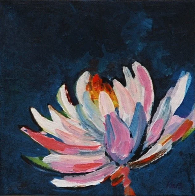 COSTA RICA, Water Lily, 8"x8"/SOLD