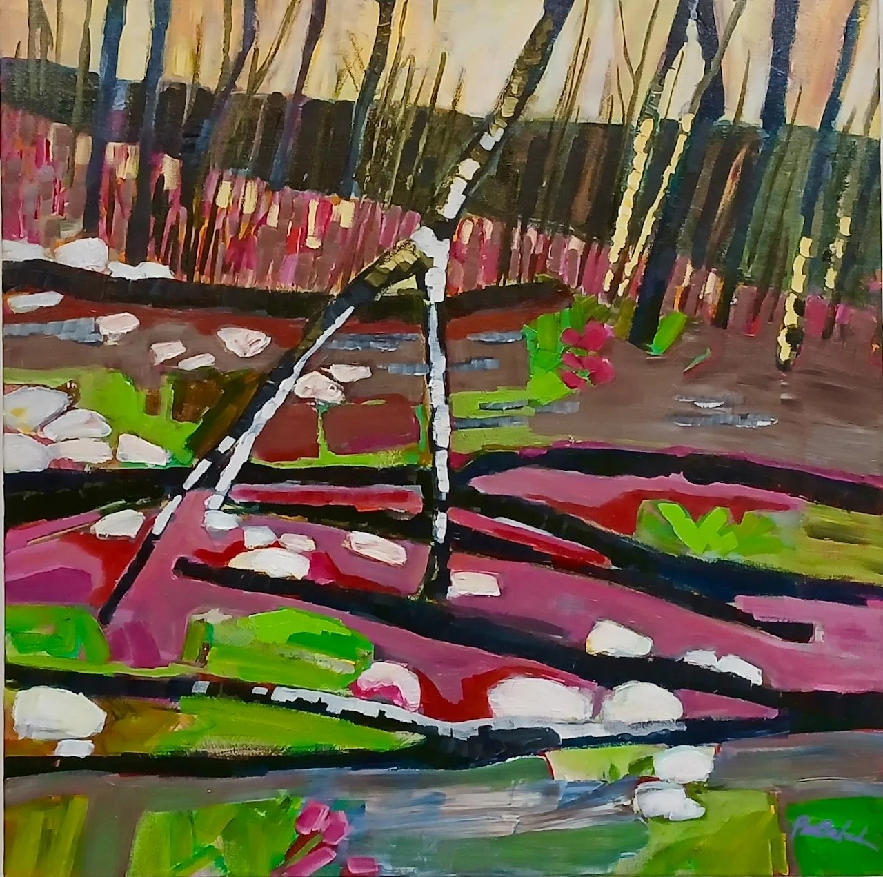 Clam Lake SK, 24"x24"