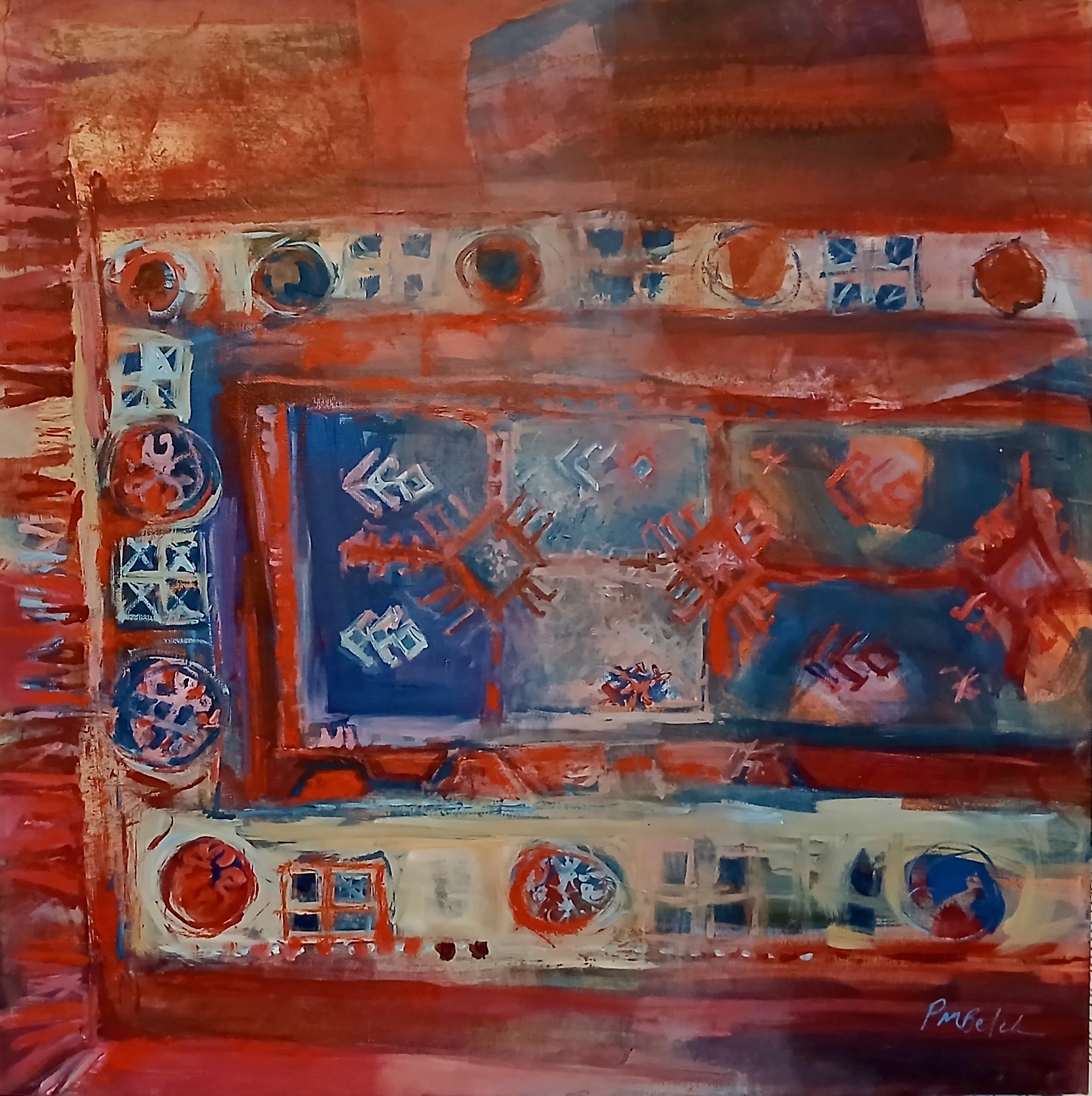 What Remains (the Palisades fire, Jan 2025. Los Angeles, CA), 24"x24"