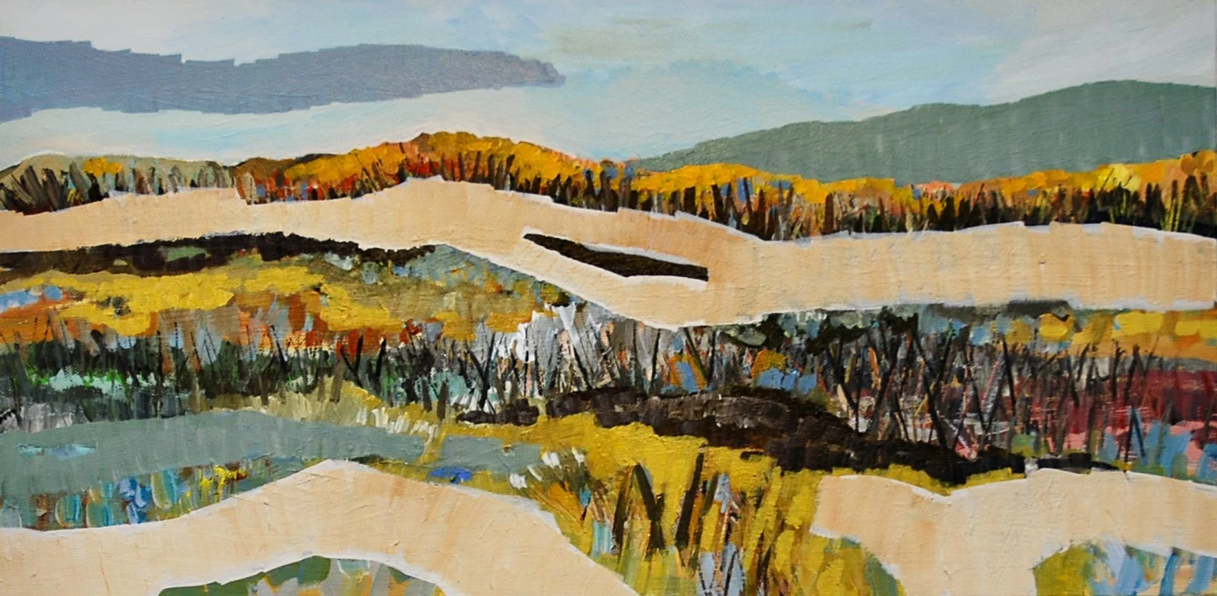 Shifting Landscape, 12"x24"/SOLD