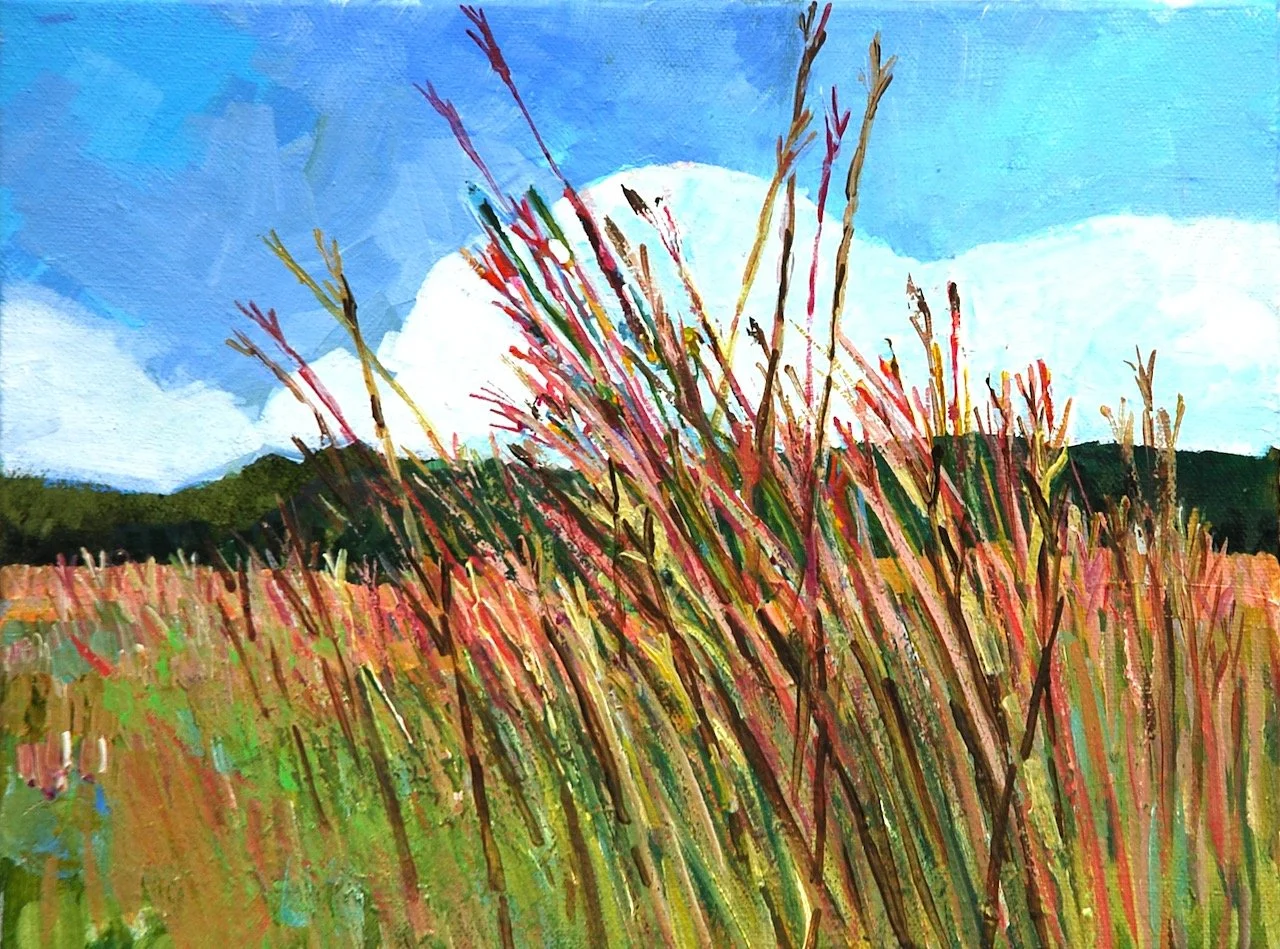 Ian's Bluestem, 10"x12"/SOLD