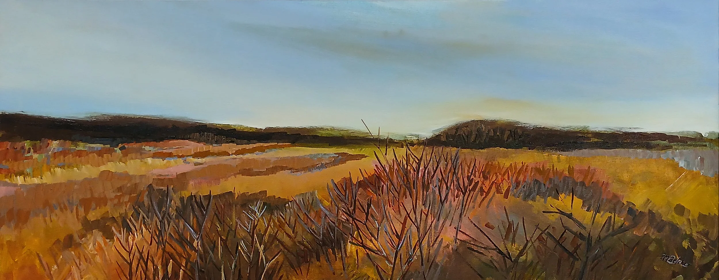 At the River, 16"x40"
